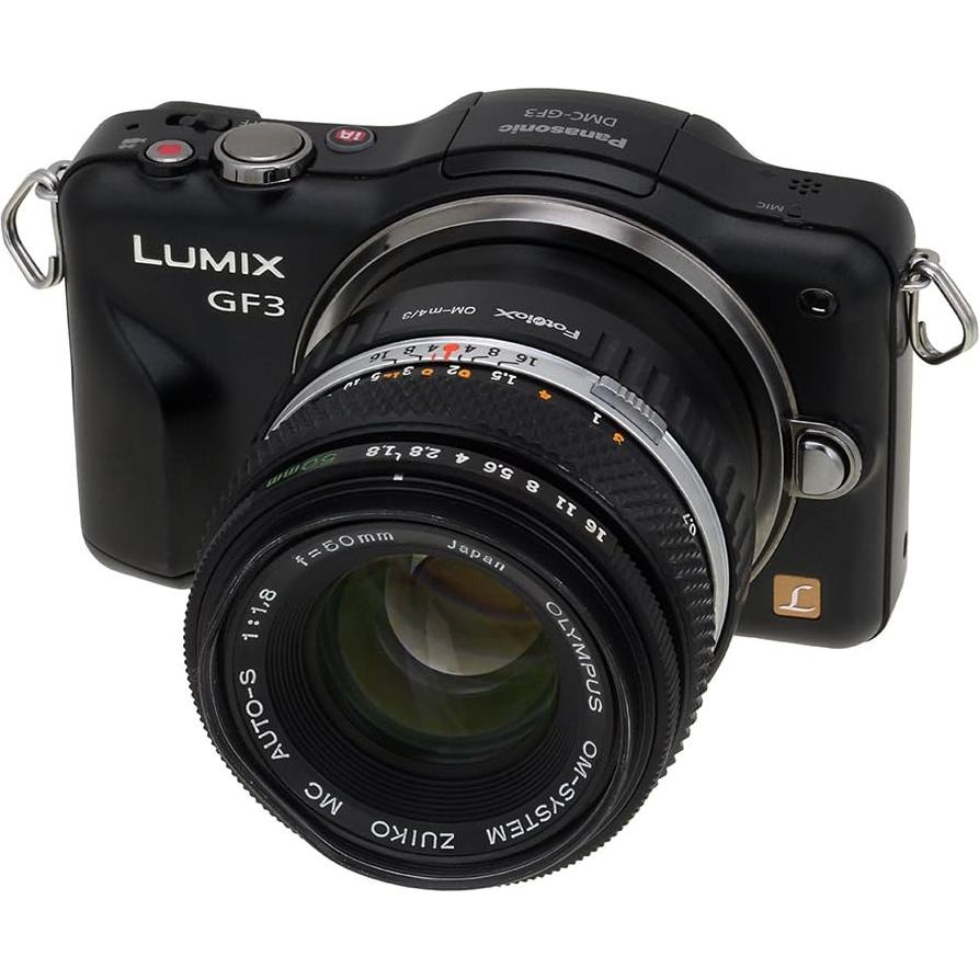 Fotodiox Lens Mount Adapter, Olympus OM Zuiko Lens to Micro 4/3 Olympus PEN and Panasonic Lumix Cameras
