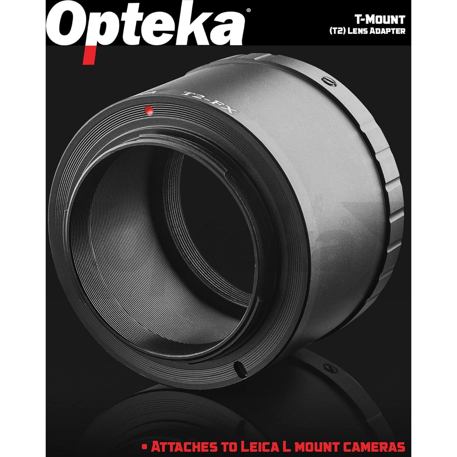 Adaptador T-Mount Opteka (T2) para montura L Leica y Panasonic