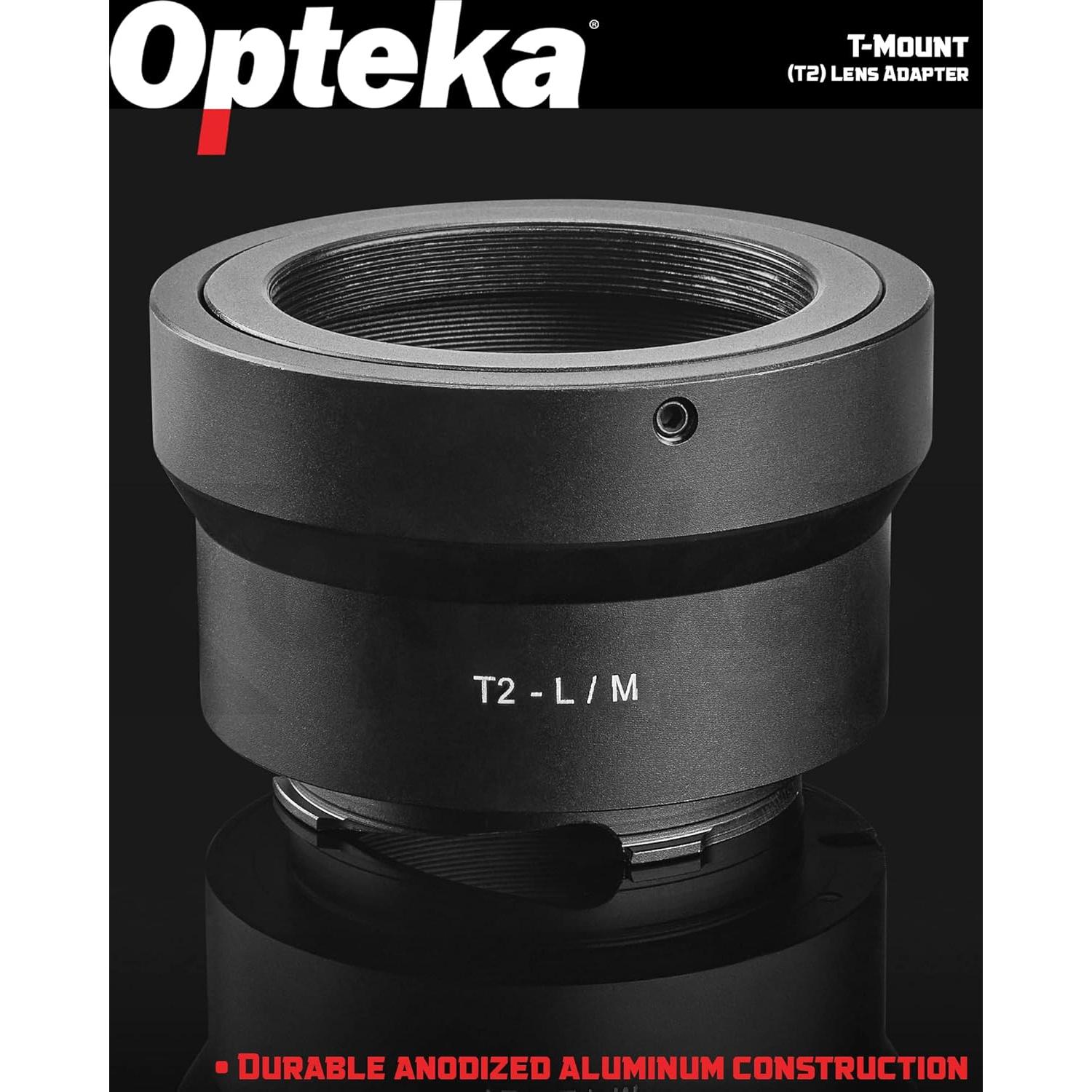 Adaptador T-Mount Opteka (T2) para montura L Leica y Panasonic