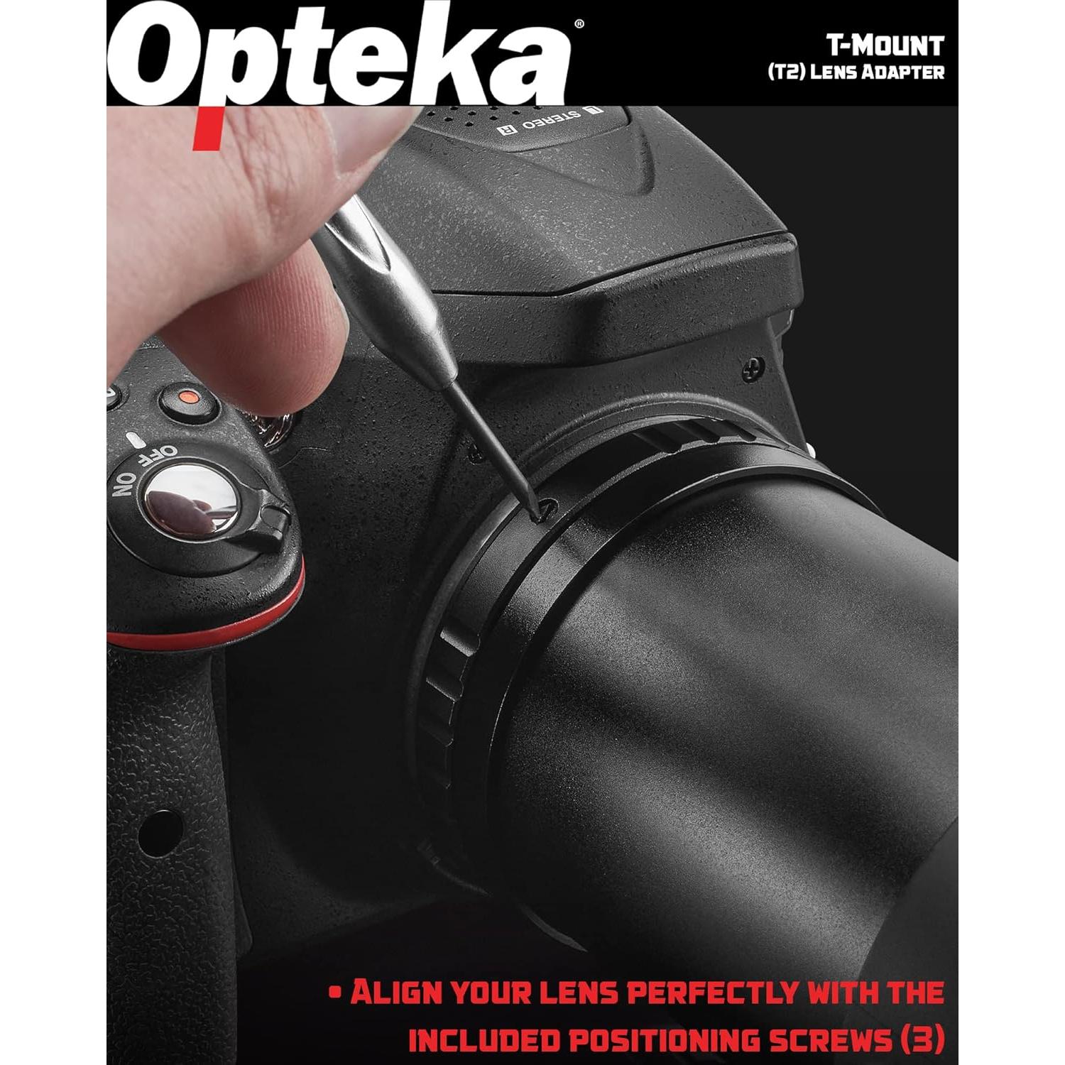 Adaptador T-Mount Opteka (T2) para montura L Leica y Panasonic