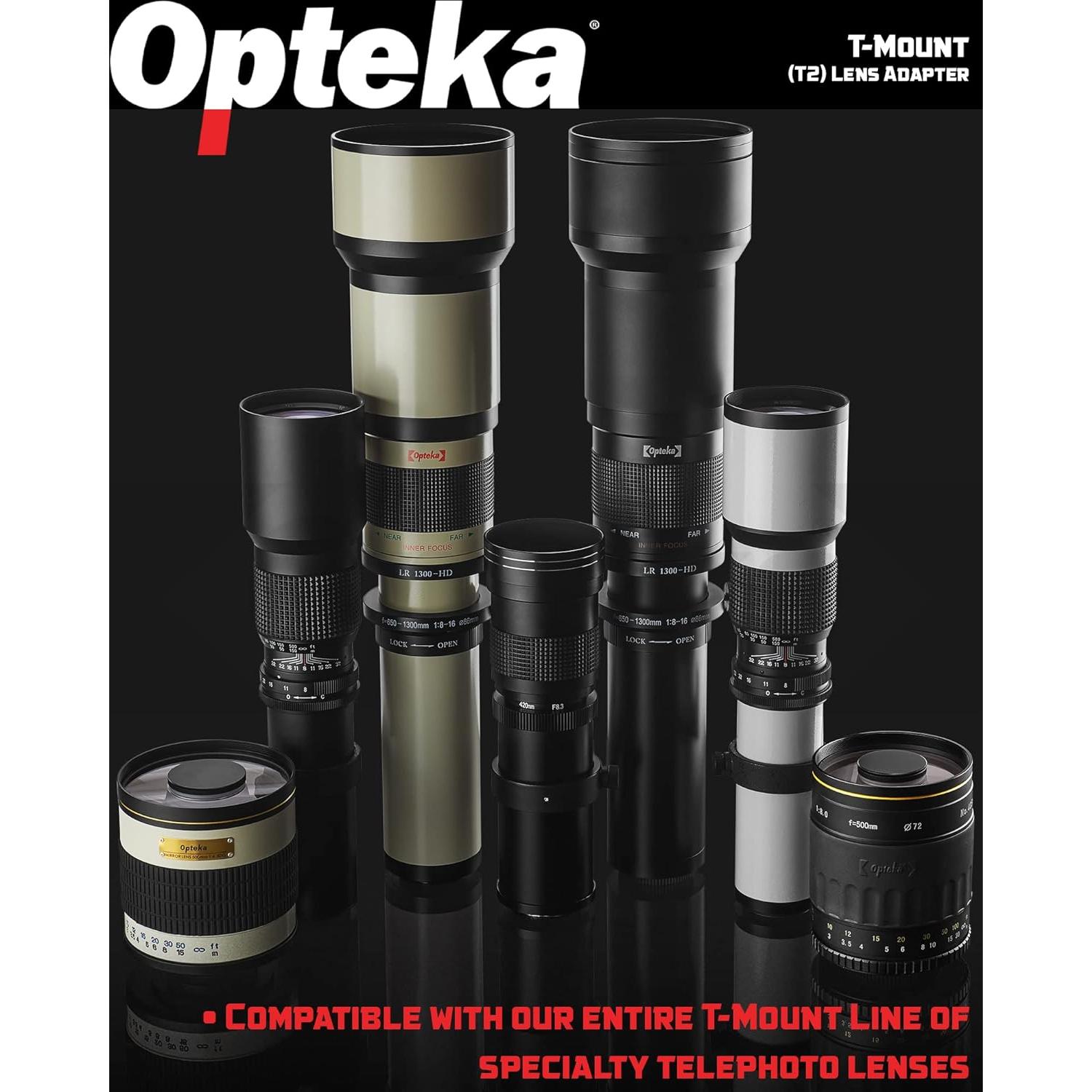 Adaptador T-Mount Opteka (T2) para montura L Leica y Panasonic