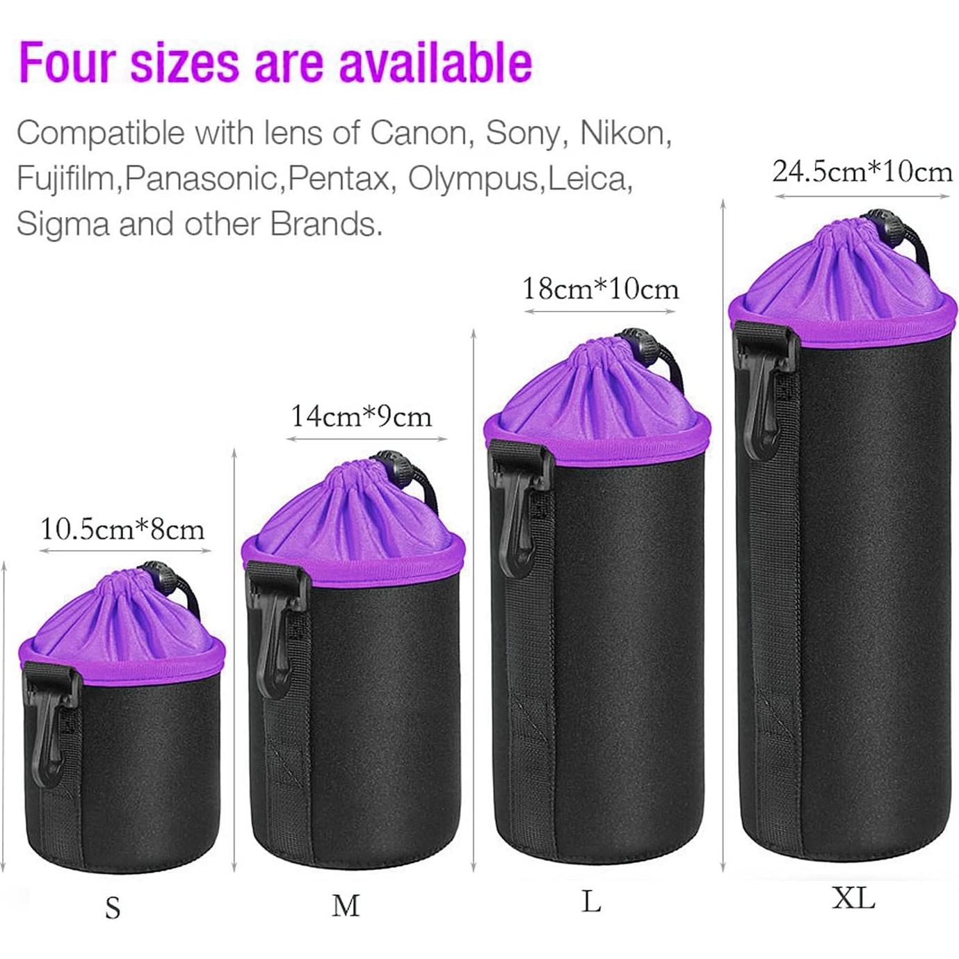 Bolsa Protectora para Lentes Lywencom - Impermeable Morado