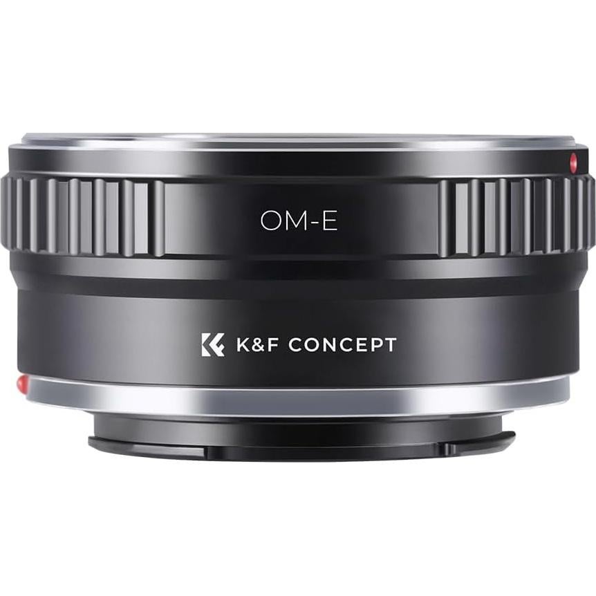 Adaptador K&F Concept OM a Sony E - Enfoque manual, latón y aluminio