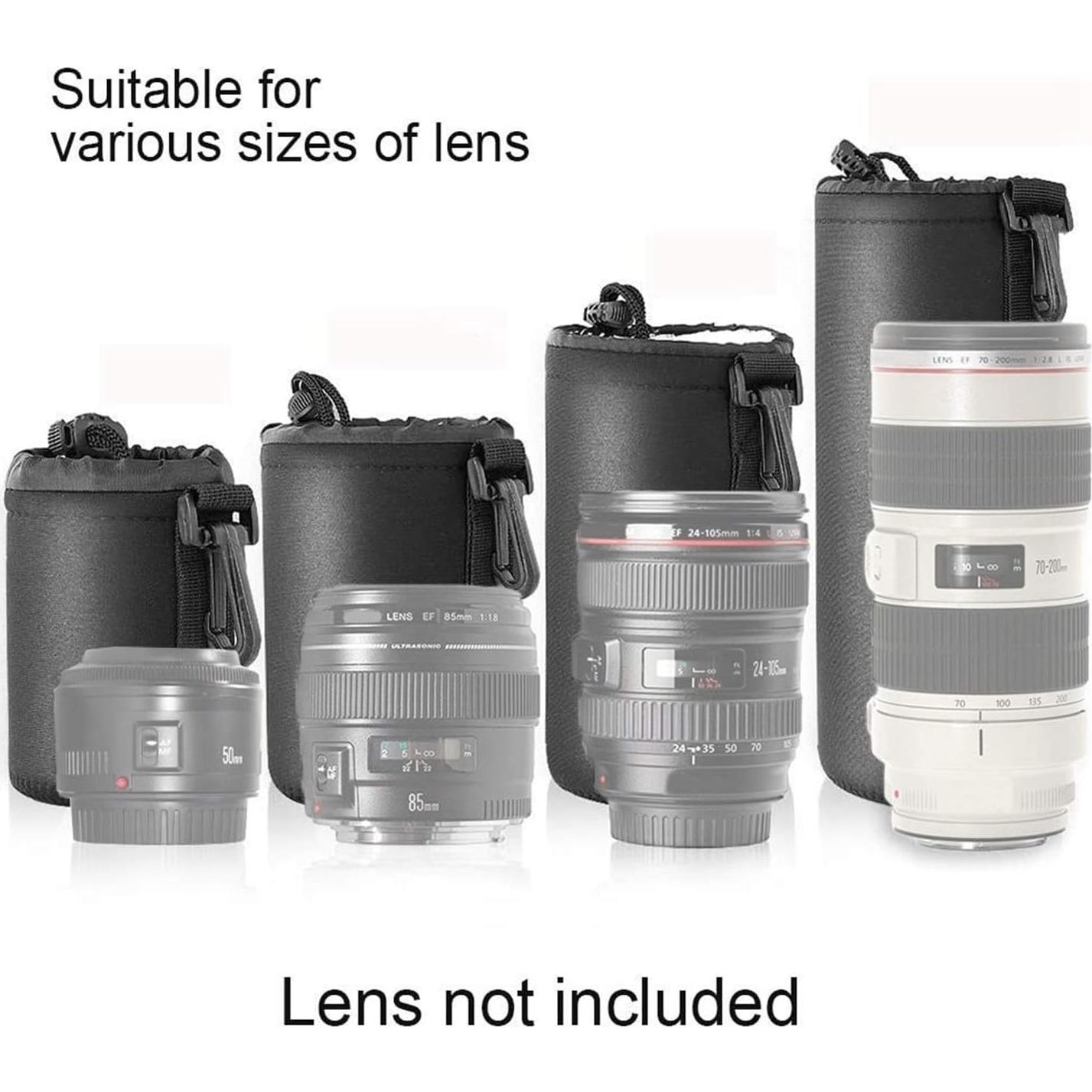 Selens Fundas de Neopreno para Lentes DSLR - 4 Tamaños