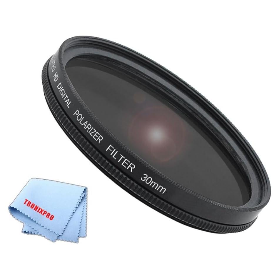 Filtro Polarizado HD 30mm Tronixpro + Paño Microfibra
