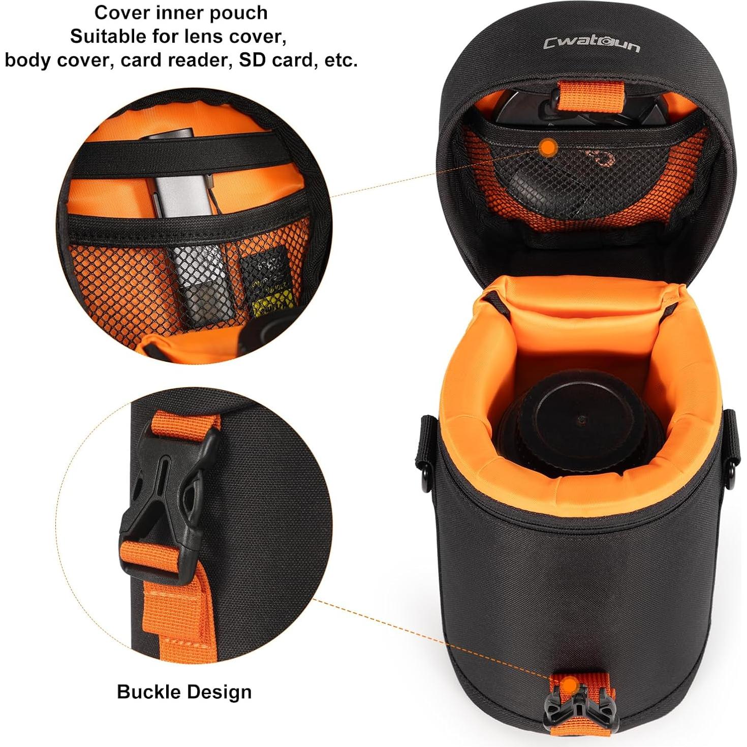 Funda Dura para Lente de Cámara Cwatcun Resistente al Agua