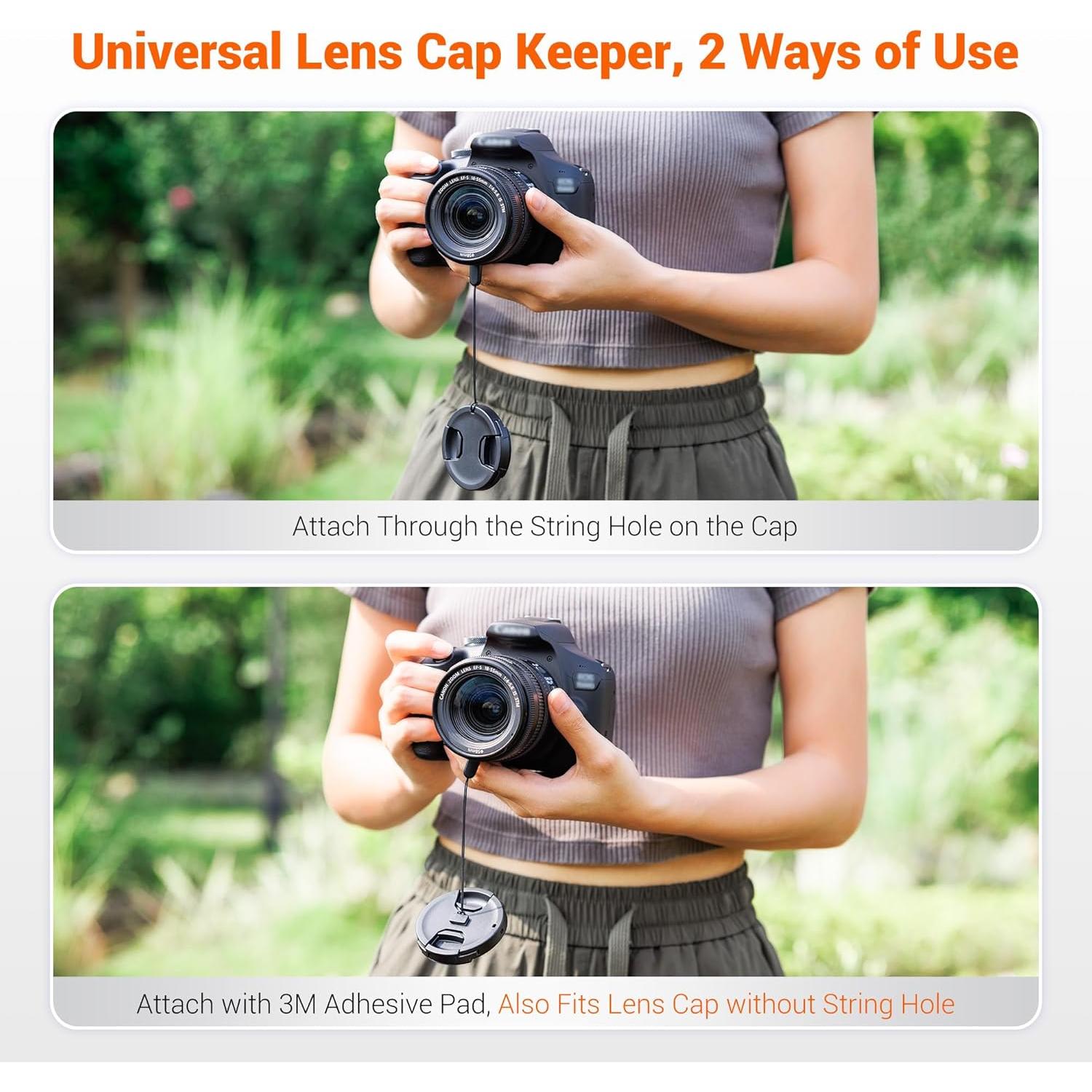 Tapa de Lente Frontal JJC 95mm - 2 Pack con Fundas