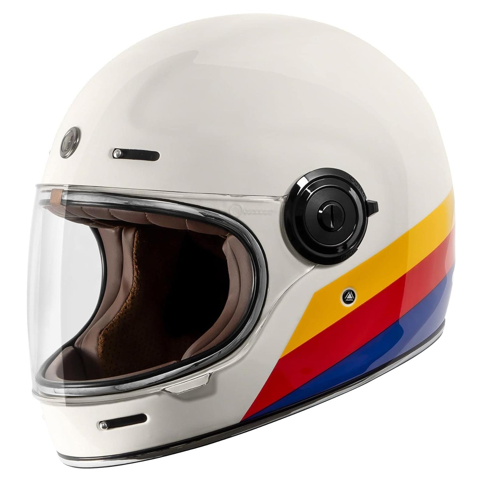 Casco Integral TORC T1 Fibra de Vidrio 3X Grande Blanco