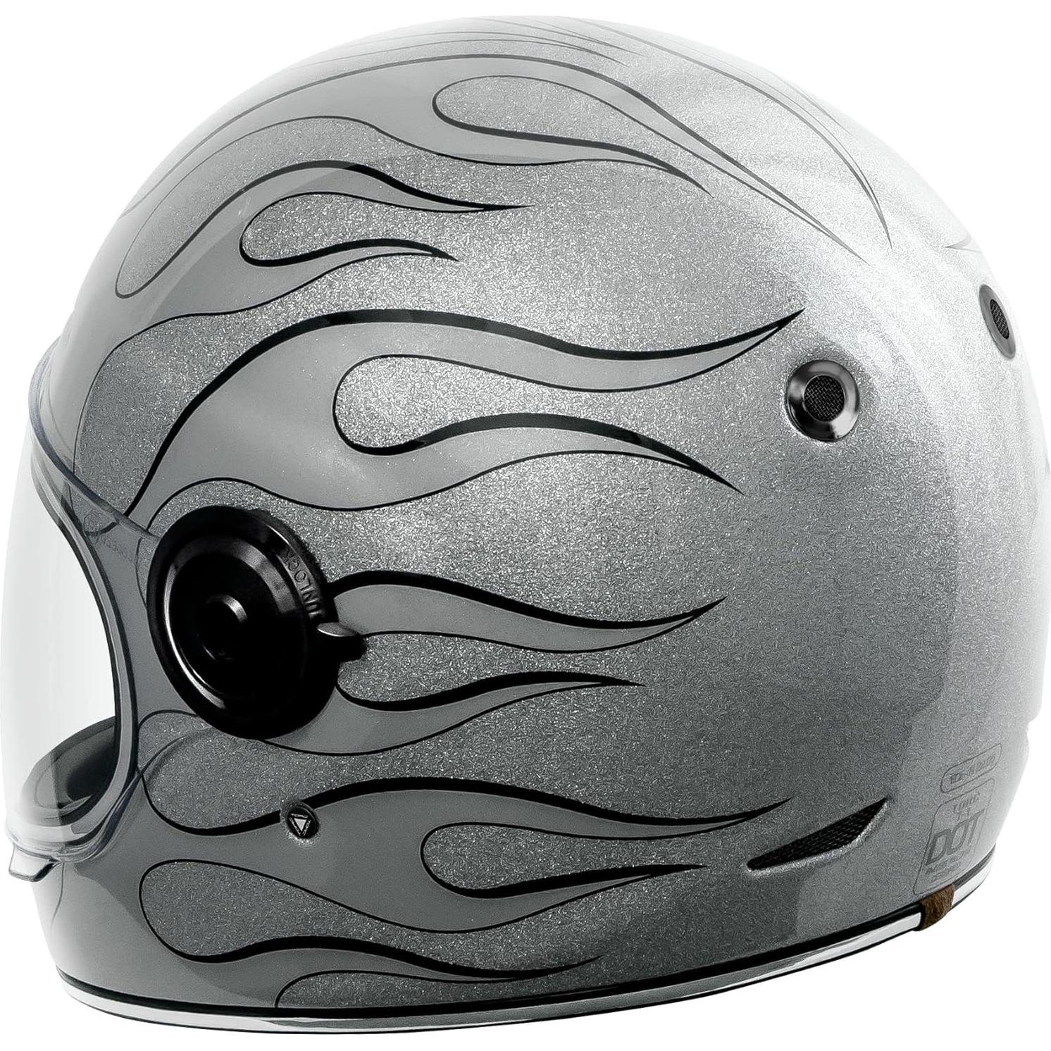 Casco Integral TORC T1 Fibra de Vidrio X-Large Plata