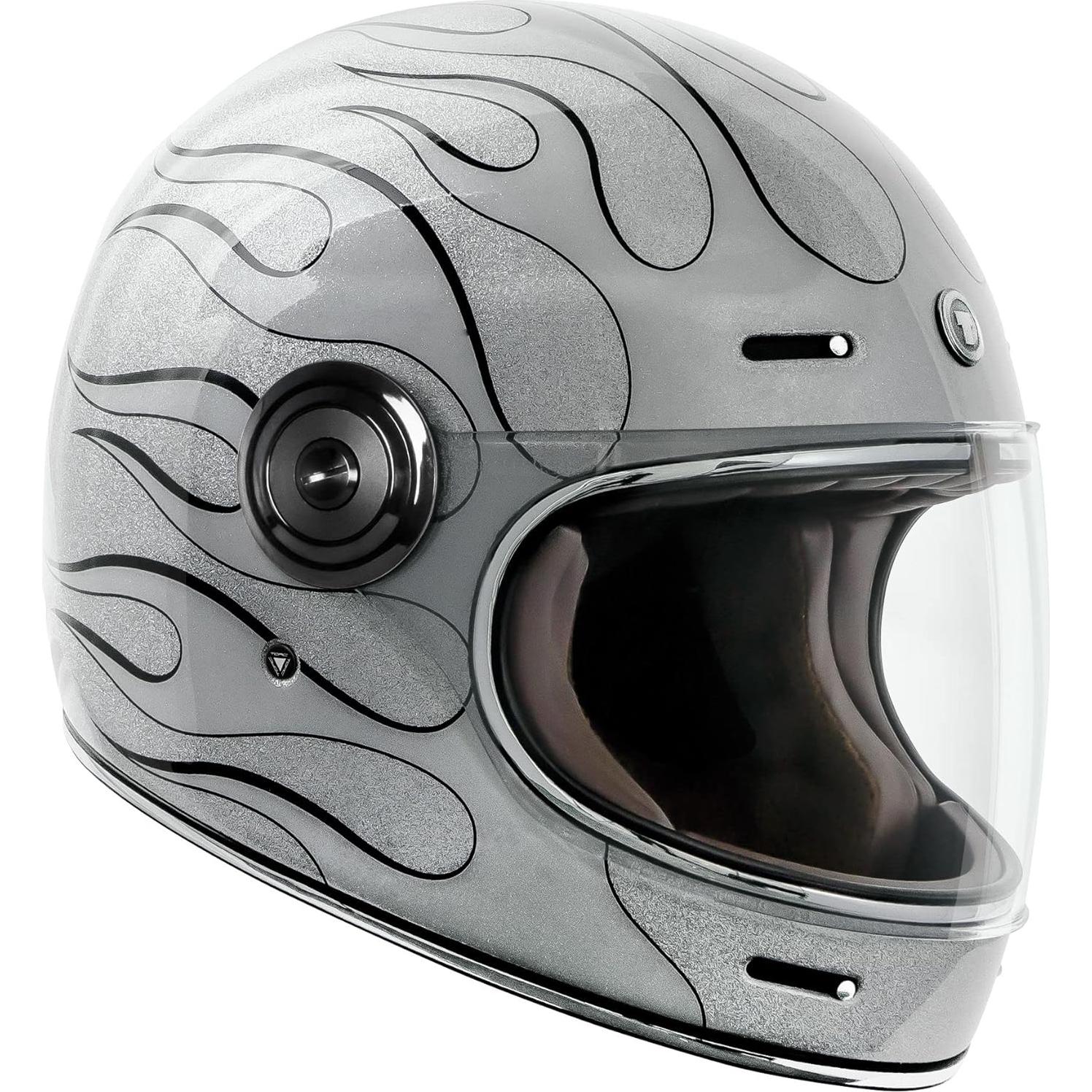 Casco Integral TORC T1 Fibra de Vidrio X-Large Plata