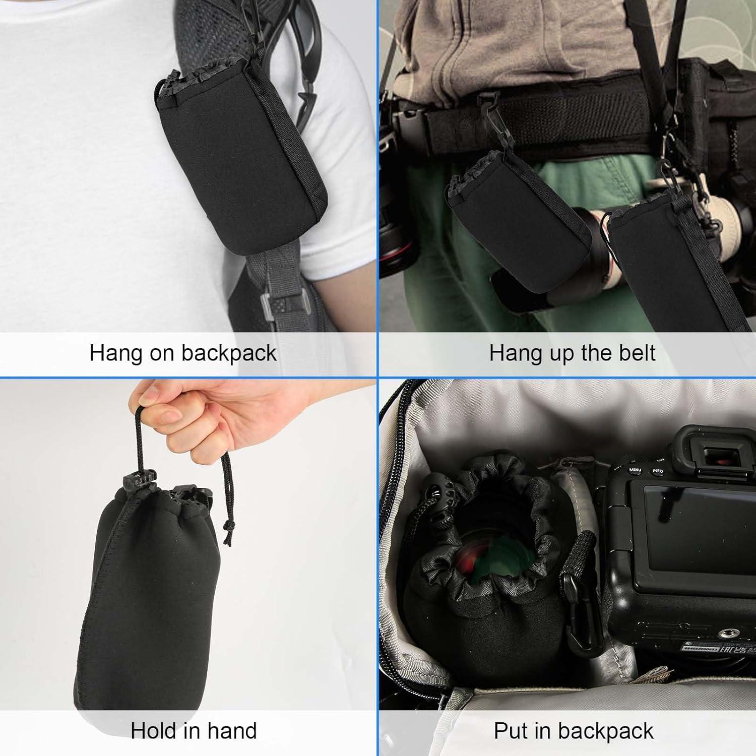 Bolsa de Lente de Cámara Neopreno 4 Piezas PEUTIER