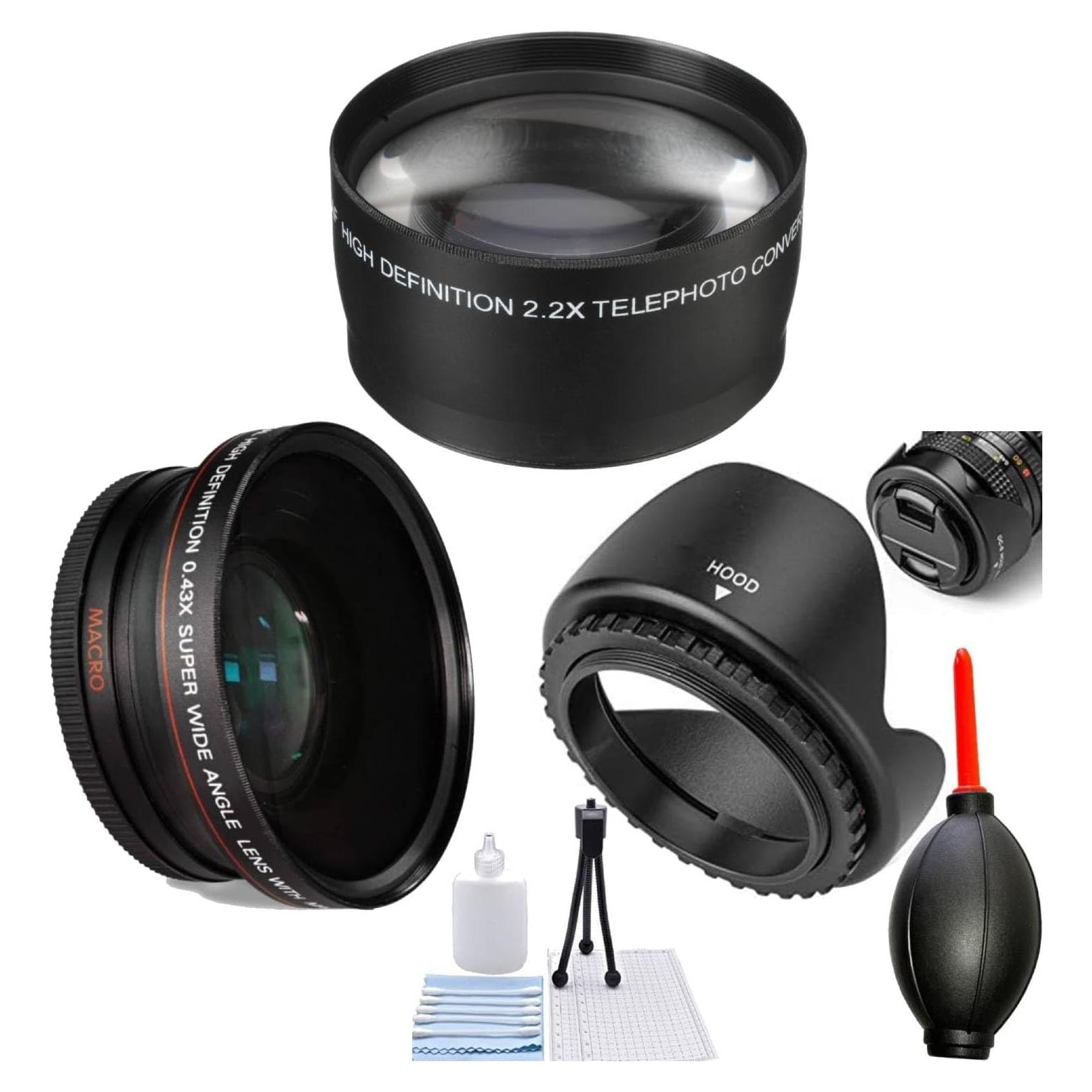 Lente Gran Angular 46mm + Telefoto 2.2X + Accesorios OPTURA