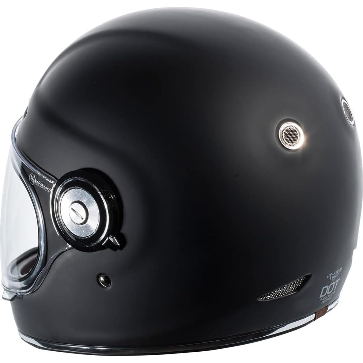 Casco Integral TORC T1 Fibra de Vidrio Mediano Negro Mate