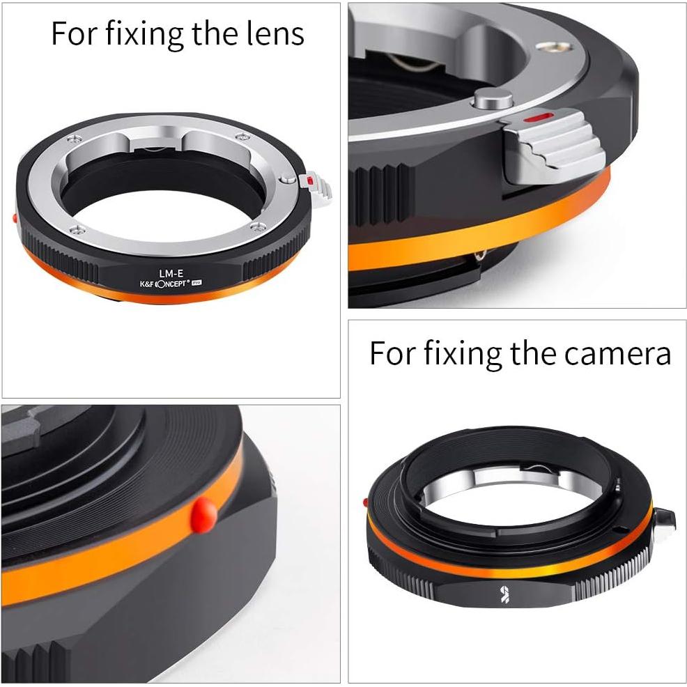 Adaptador de Montura K&F Concept Leica M a Sony E-Mount