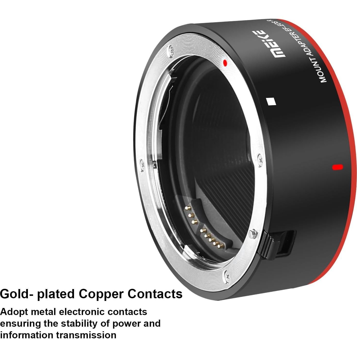 Adaptador de lente Meike EF-EOSR con enfoque automático para Canon