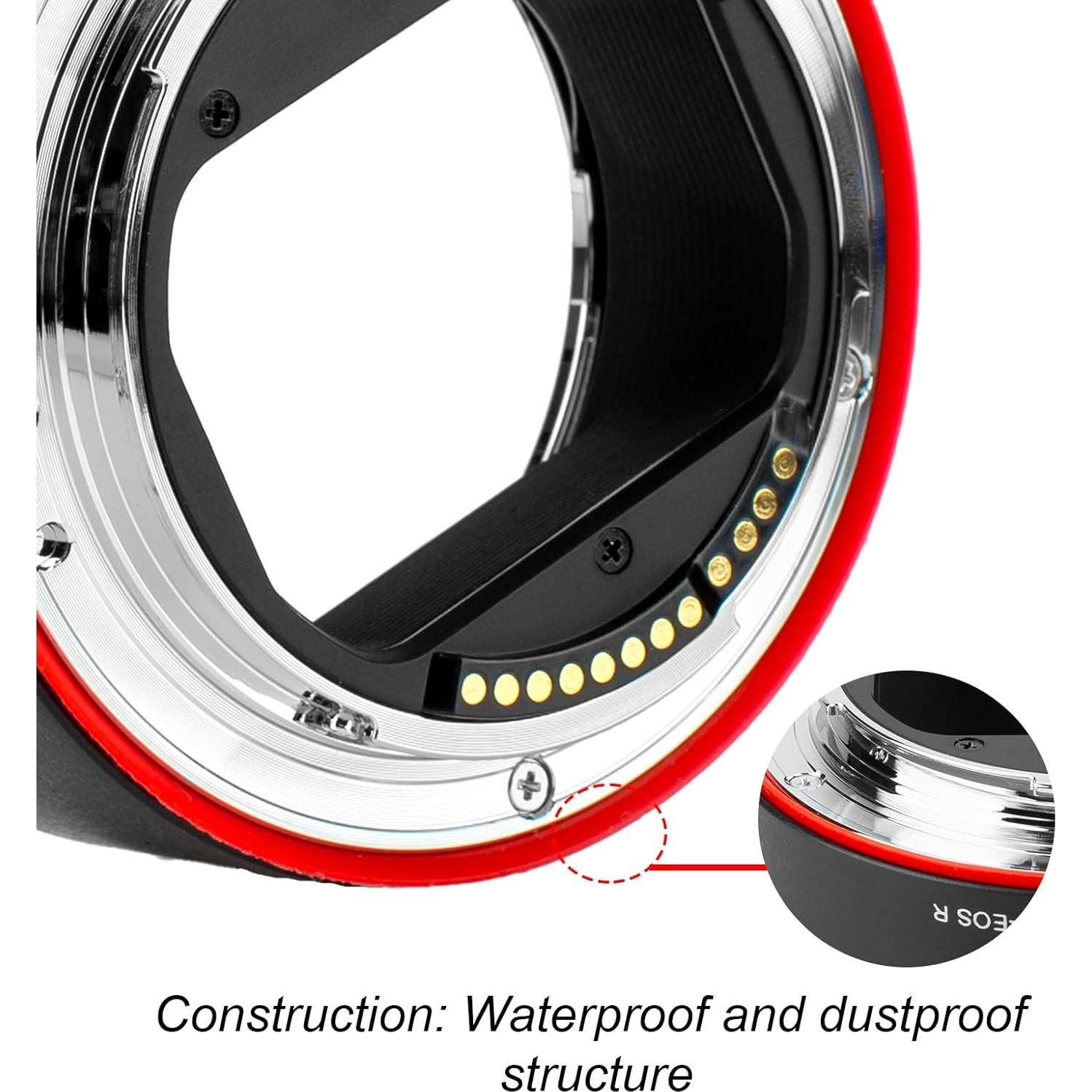 Adaptador de lente Meike EF-EOSR con enfoque automático para Canon
