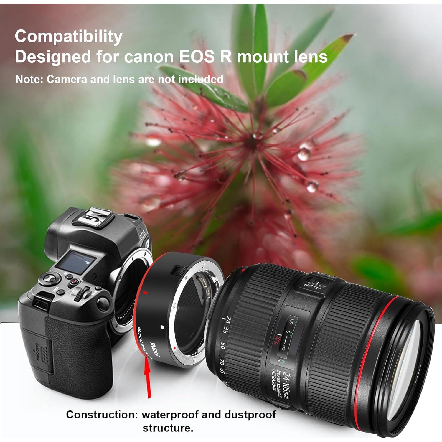Adaptador de lente Meike EF-EOSR con enfoque automático para Canon