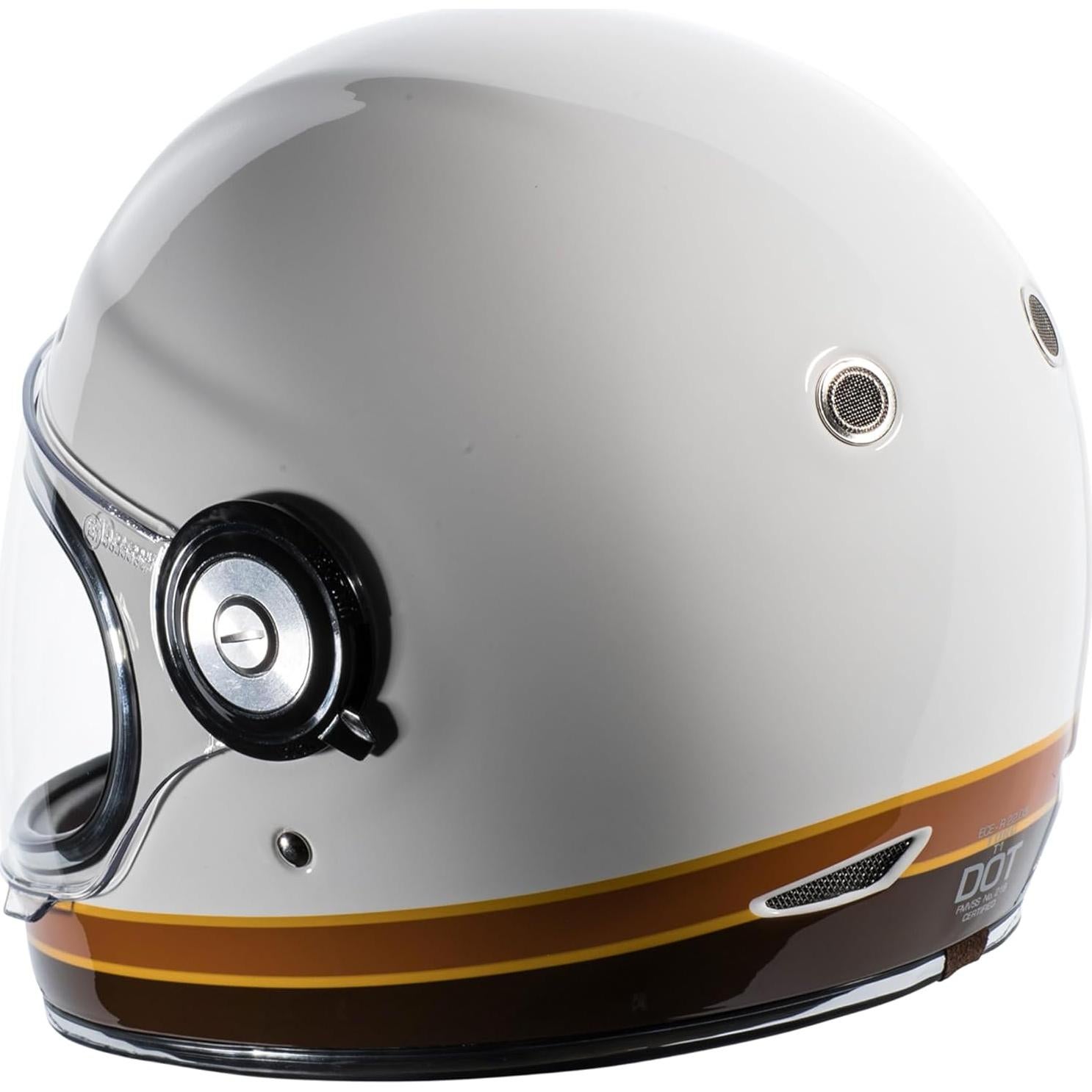 Casco Integral TORC T1 Fibra de Vidrio Mediano Blanco