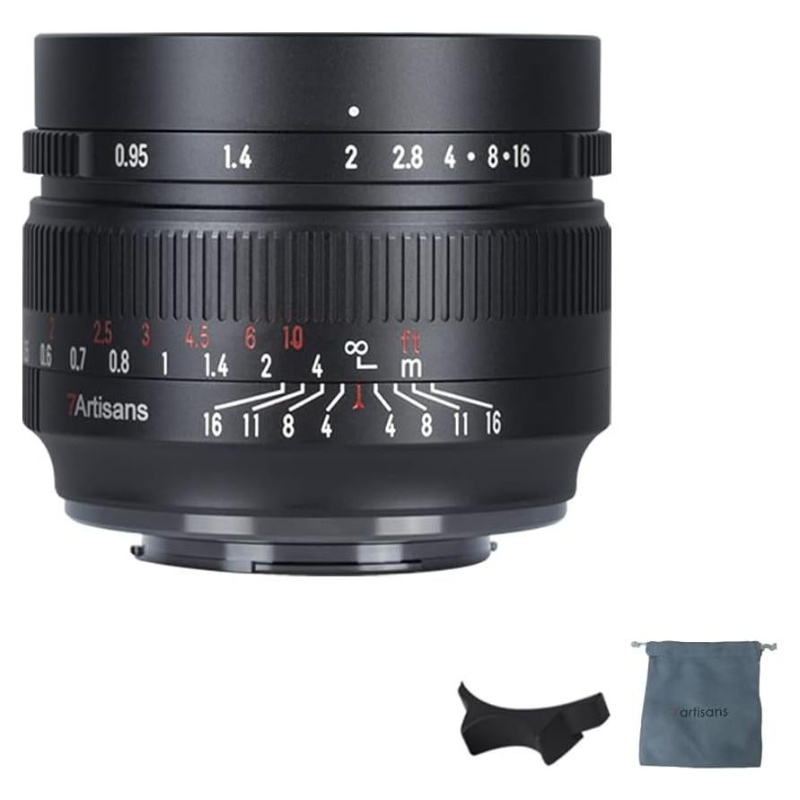 Lente Prime 7artisans 50mm F0.95 para Cámaras Sin Espejo Fuji