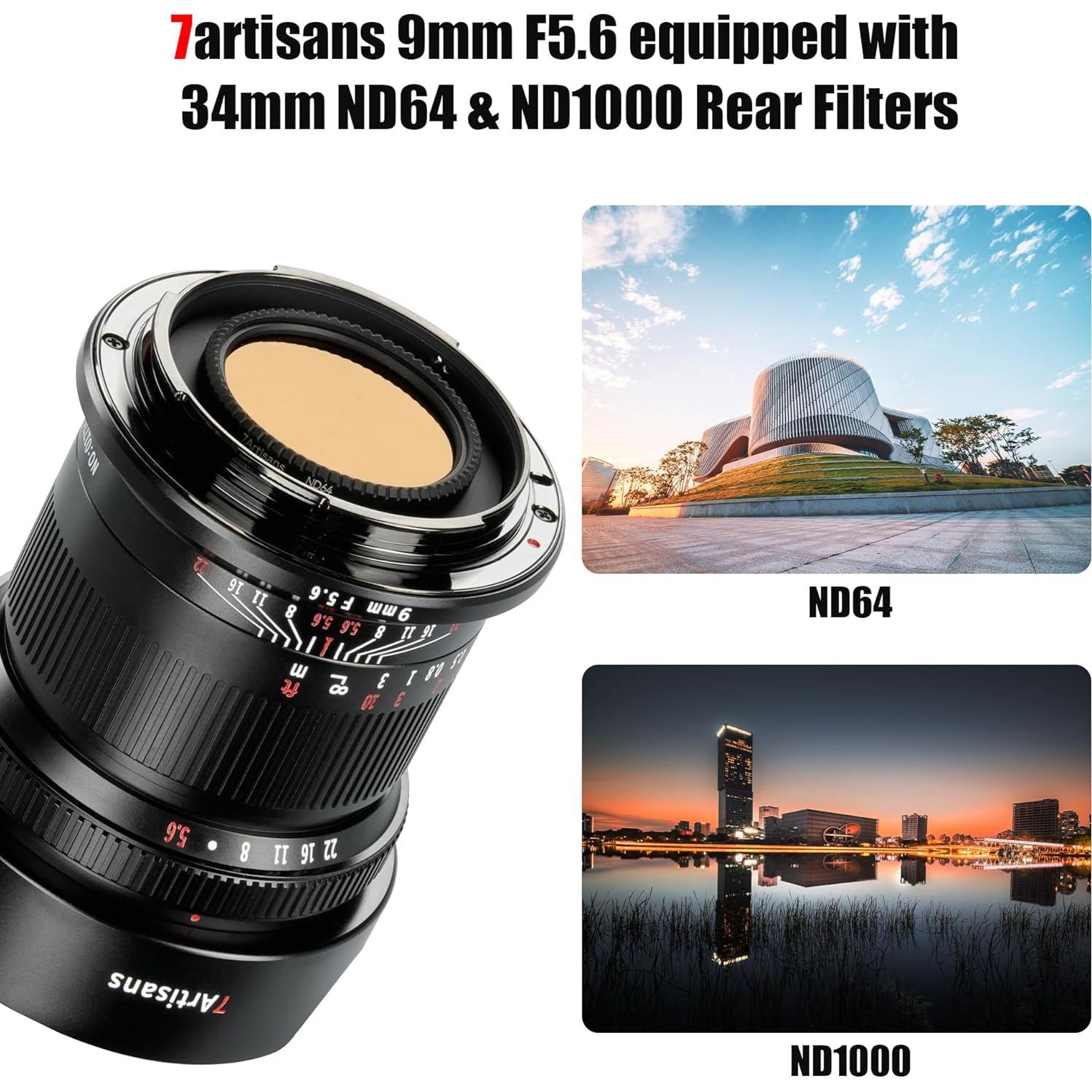 Lente Gran Angular 7artisans 9mm F5.6 para Sony FE