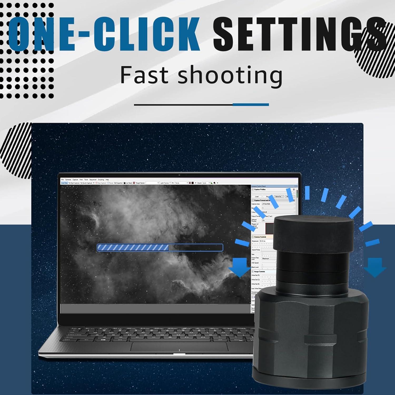 Cámara Planetaria SVBONY SV305C IMX662 1.25" para Astrofotografía