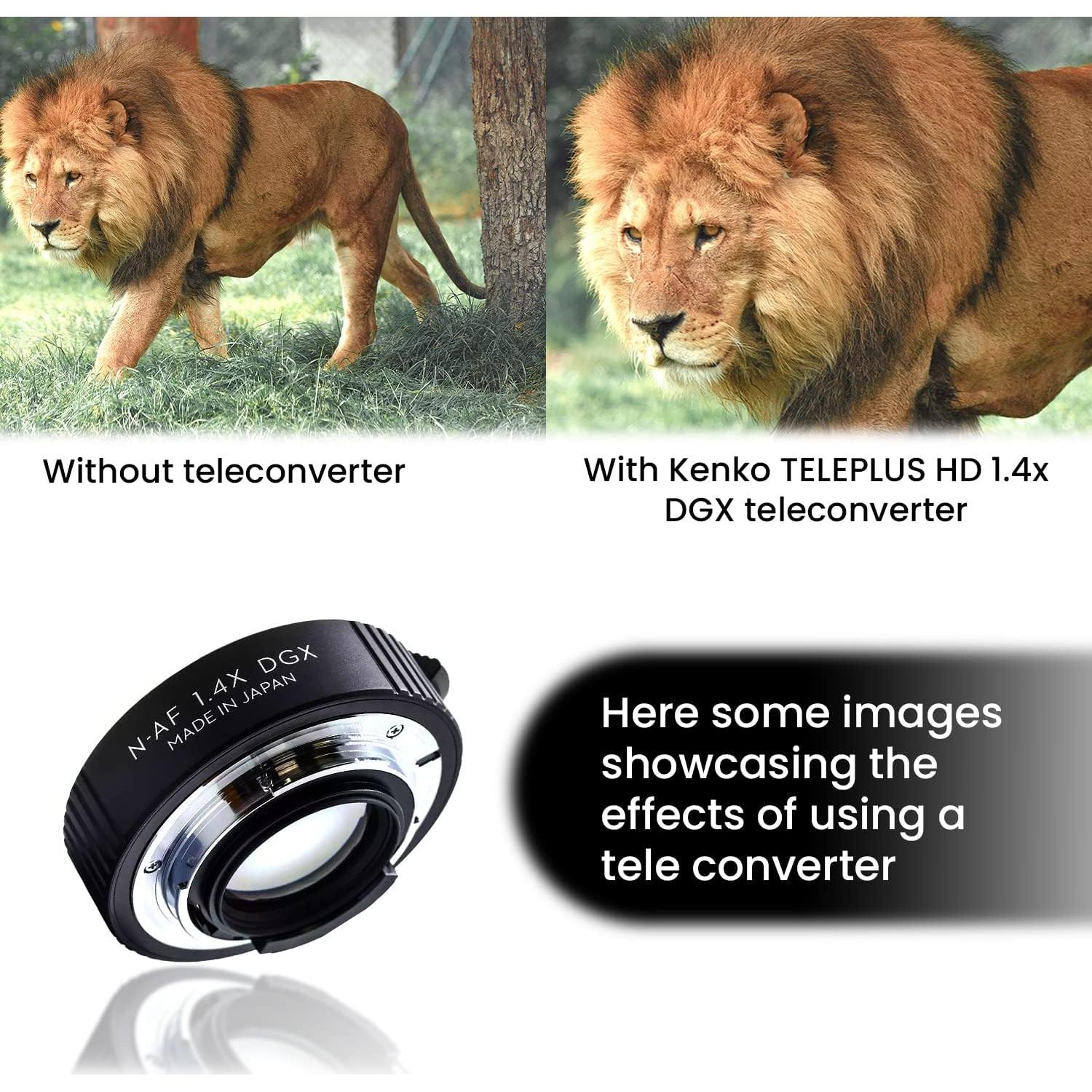 Teleconvertidor Kenko TELEPLUS HD DGX 1.4x para Nikon F