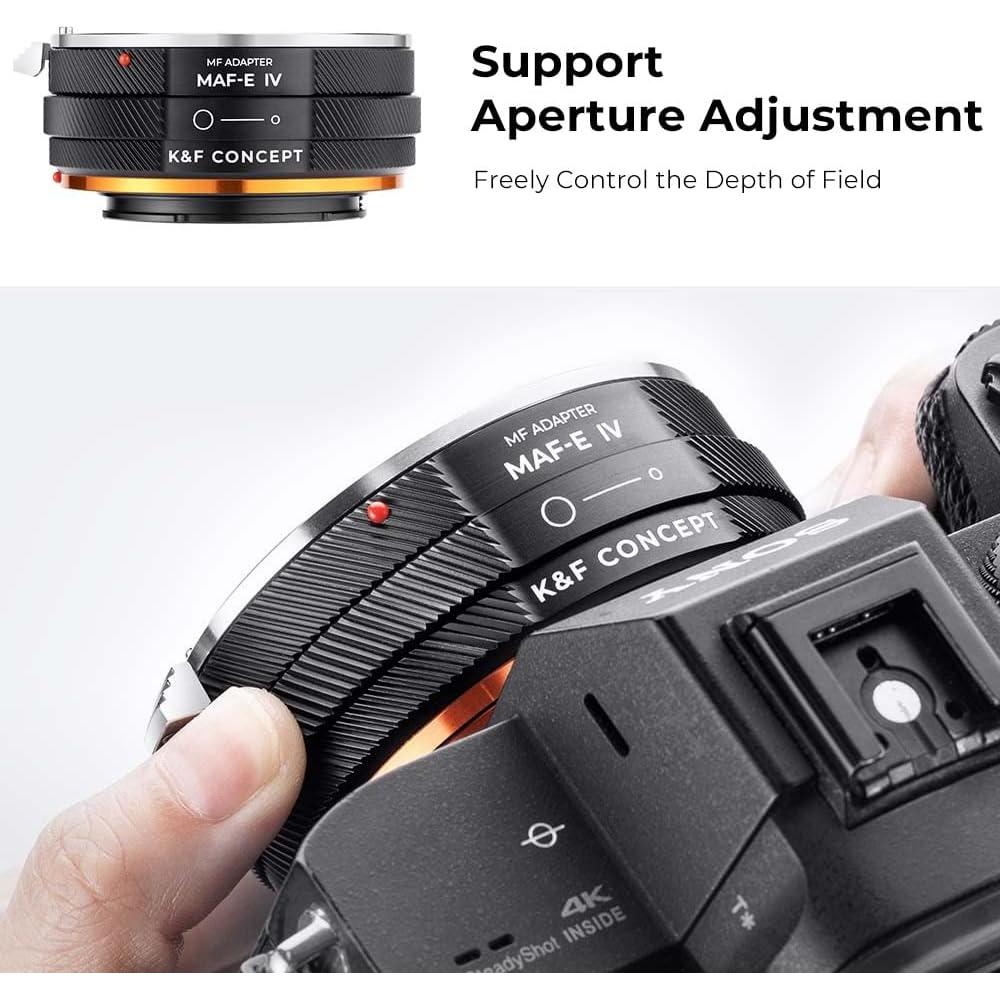 Adaptador de Montura K&F Concept IV PRO MAF-NEX para Sony E