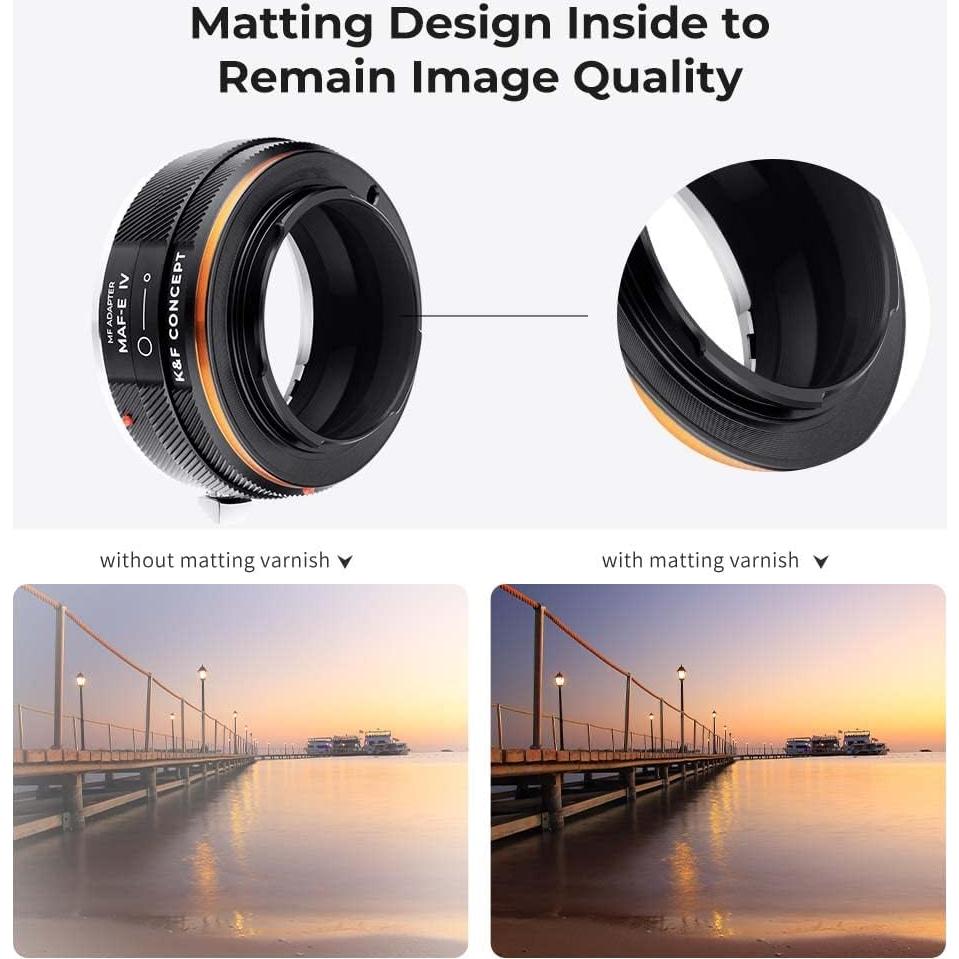 Adaptador de Montura K&F Concept IV PRO MAF-NEX para Sony E