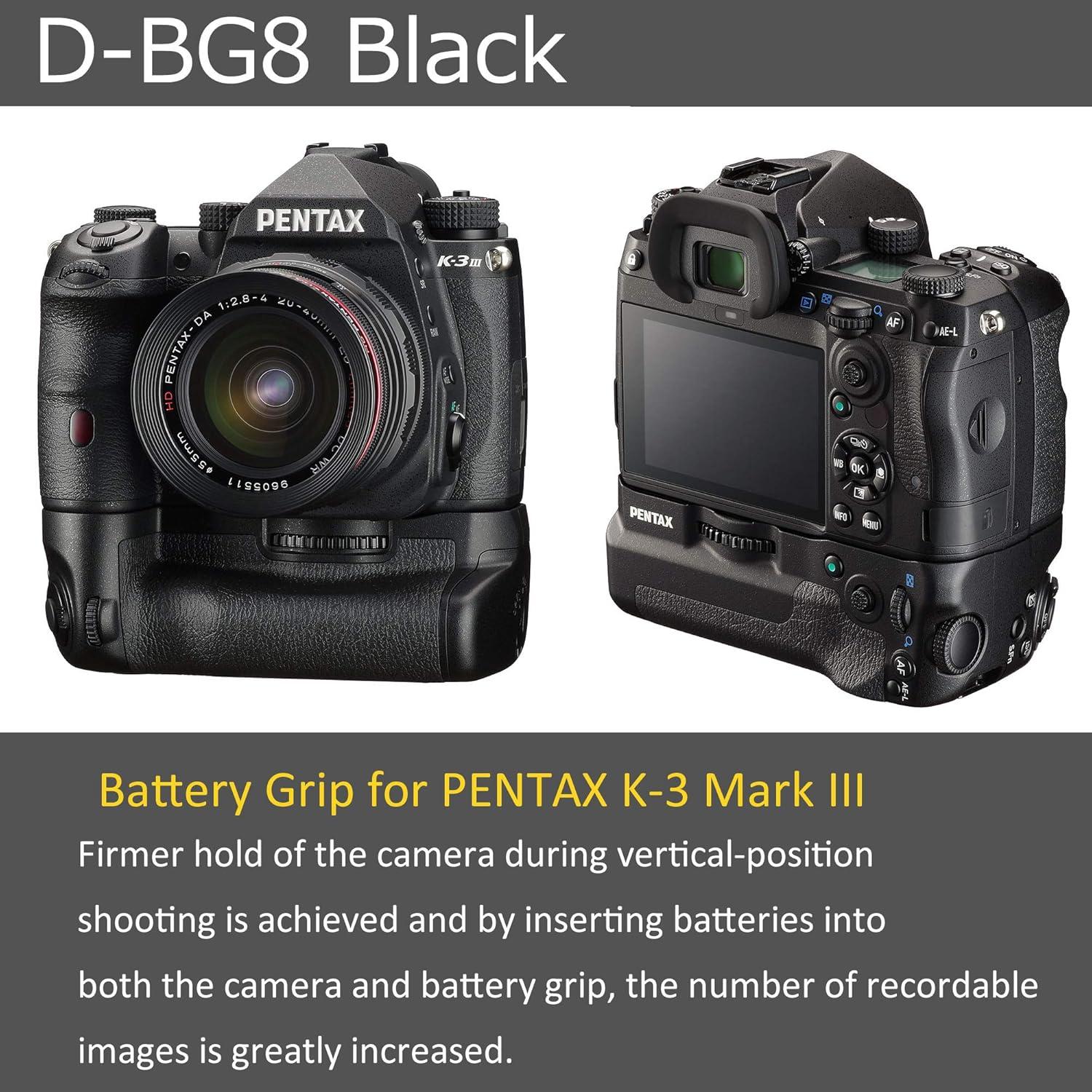 Empuñadura de Batería PENTAX D-BG8 para K-3 III DSLR