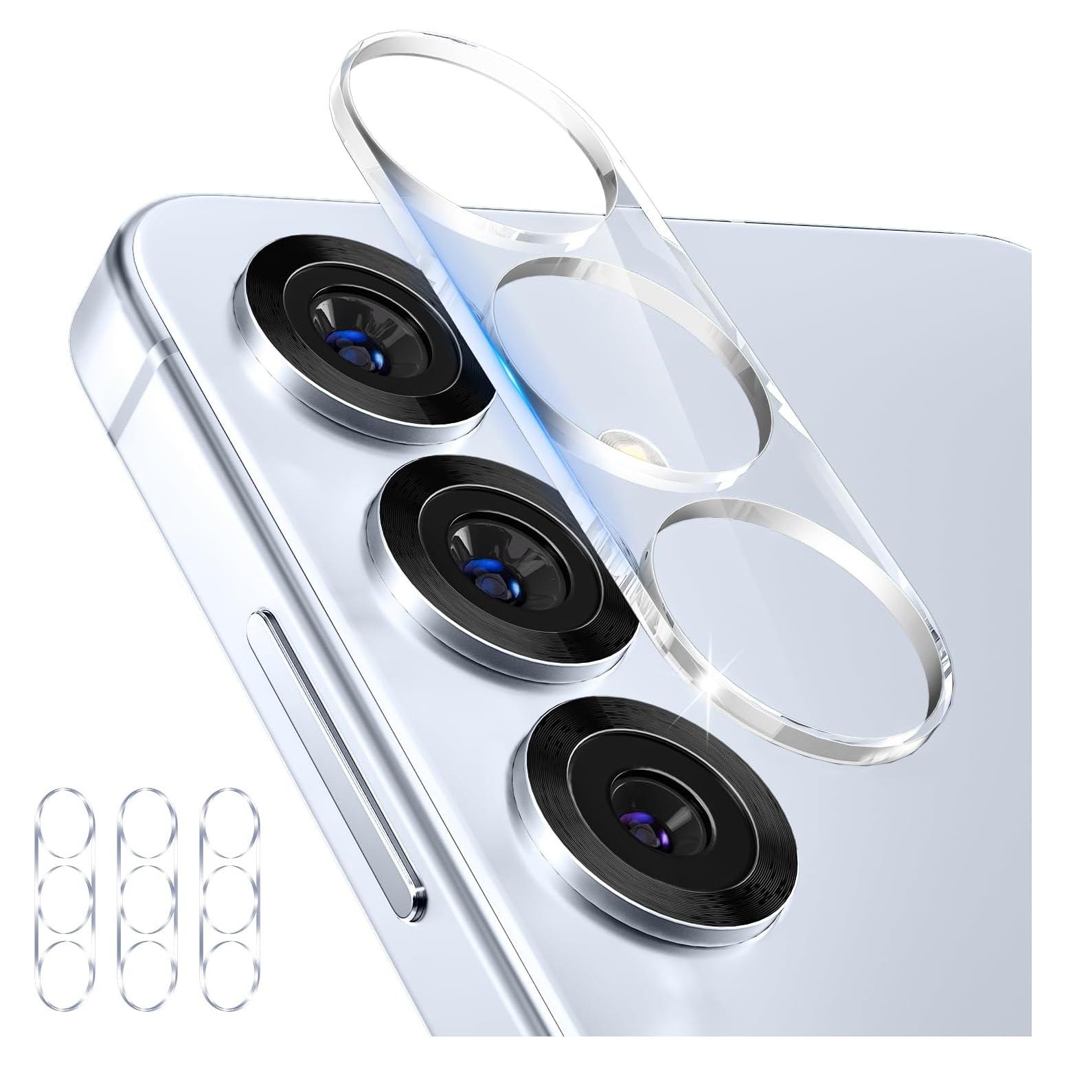imluckies 3 Packs Camera Lens Protector for Samsung Galaxy S25 HD Tempered Glass, 9H Anti-Scratch & Ultra Clear Back Screen Camera Film, Case Friendly for S 25 6.2", Clear