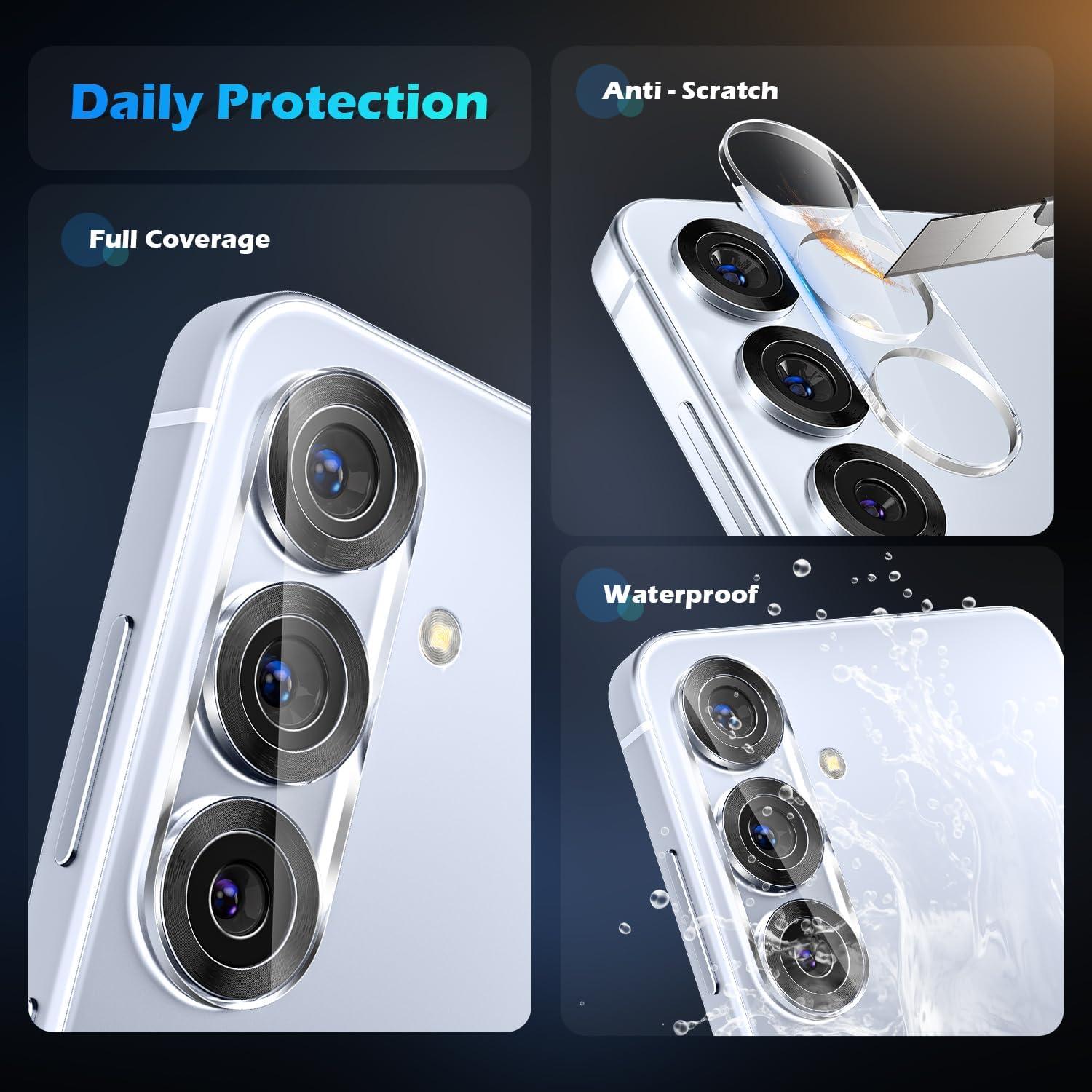 imluckies 3 Packs Camera Lens Protector for Samsung Galaxy S25 HD Tempered Glass, 9H Anti-Scratch & Ultra Clear Back Screen Camera Film, Case Friendly for S 25 6.2", Clear