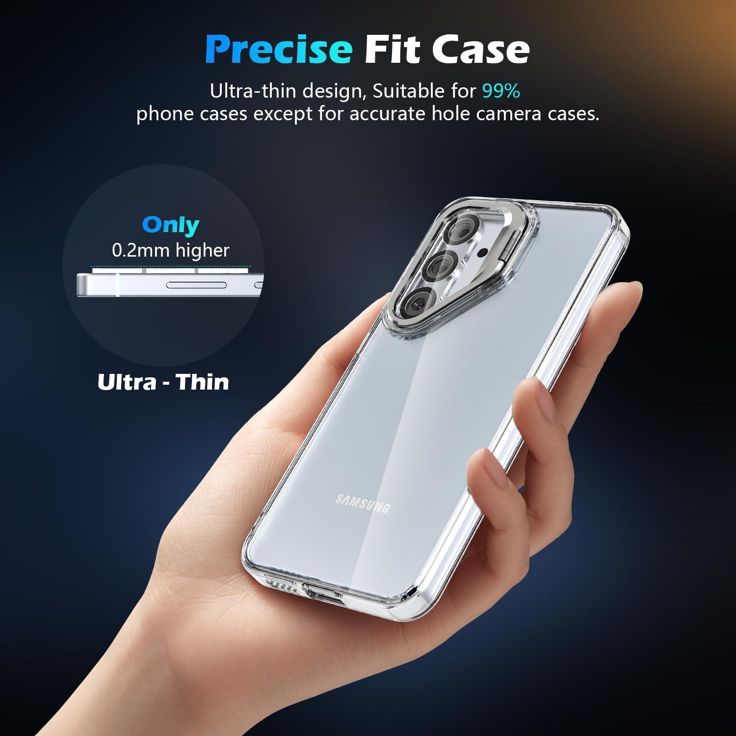 imluckies 3 Packs Camera Lens Protector for Samsung Galaxy S25 HD Tempered Glass, 9H Anti-Scratch & Ultra Clear Back Screen Camera Film, Case Friendly for S 25 6.2", Clear