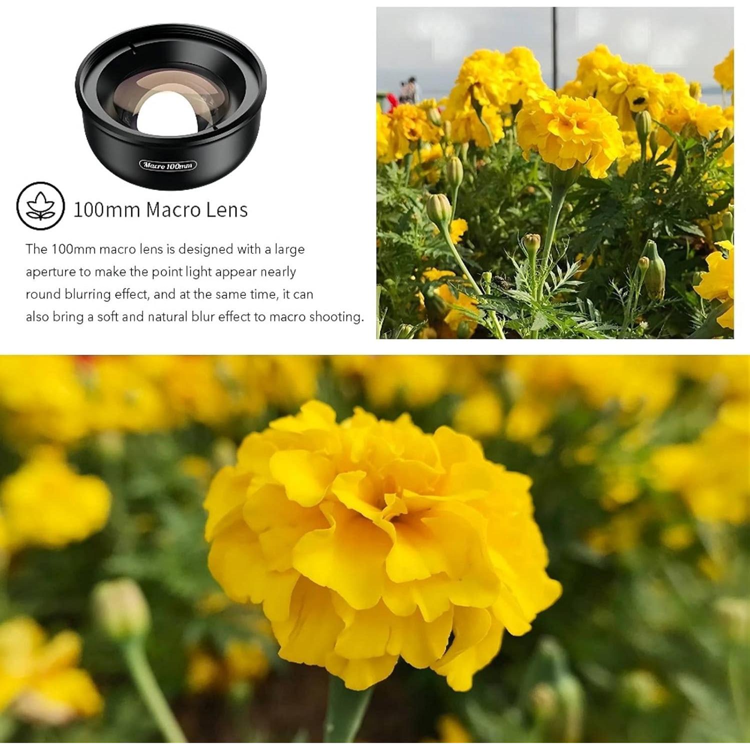 Lente de Teléfono HD 100mm Leshareselect para iPhone y Samsung