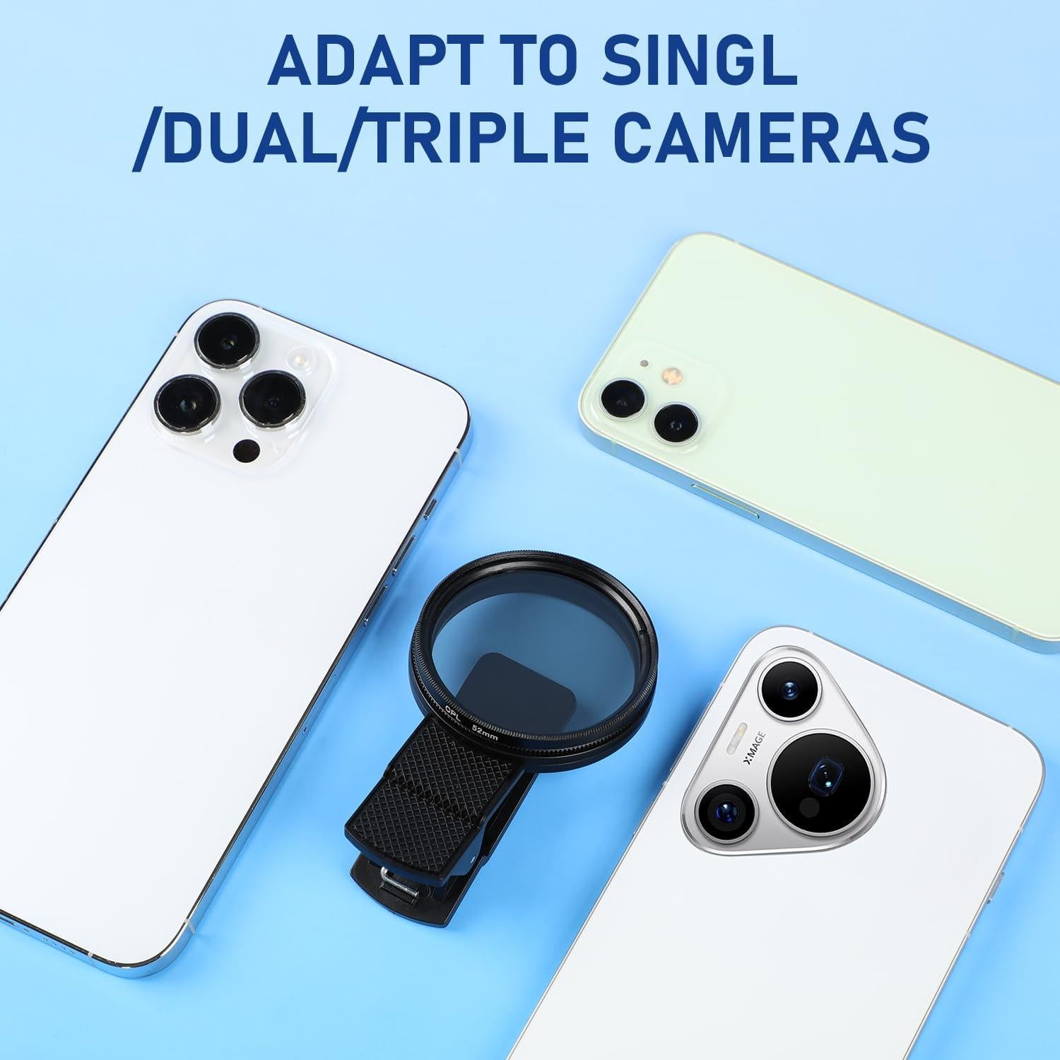 Filtro CPL 52 mm Grenben para Cámara de Teléfono - Polarizador