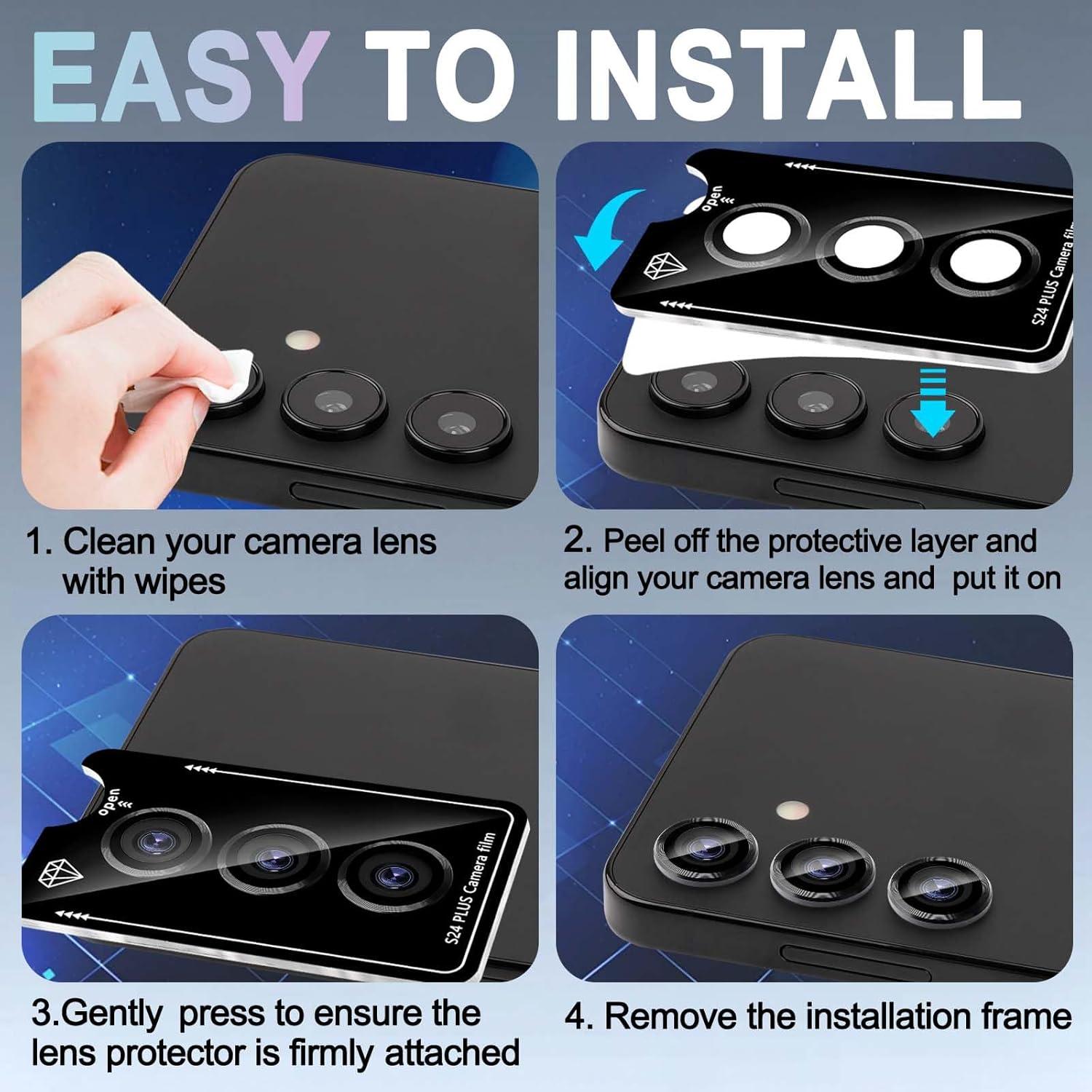 Protector de Lente de Cámara MONASAY para Galaxy S24+ 6.7"