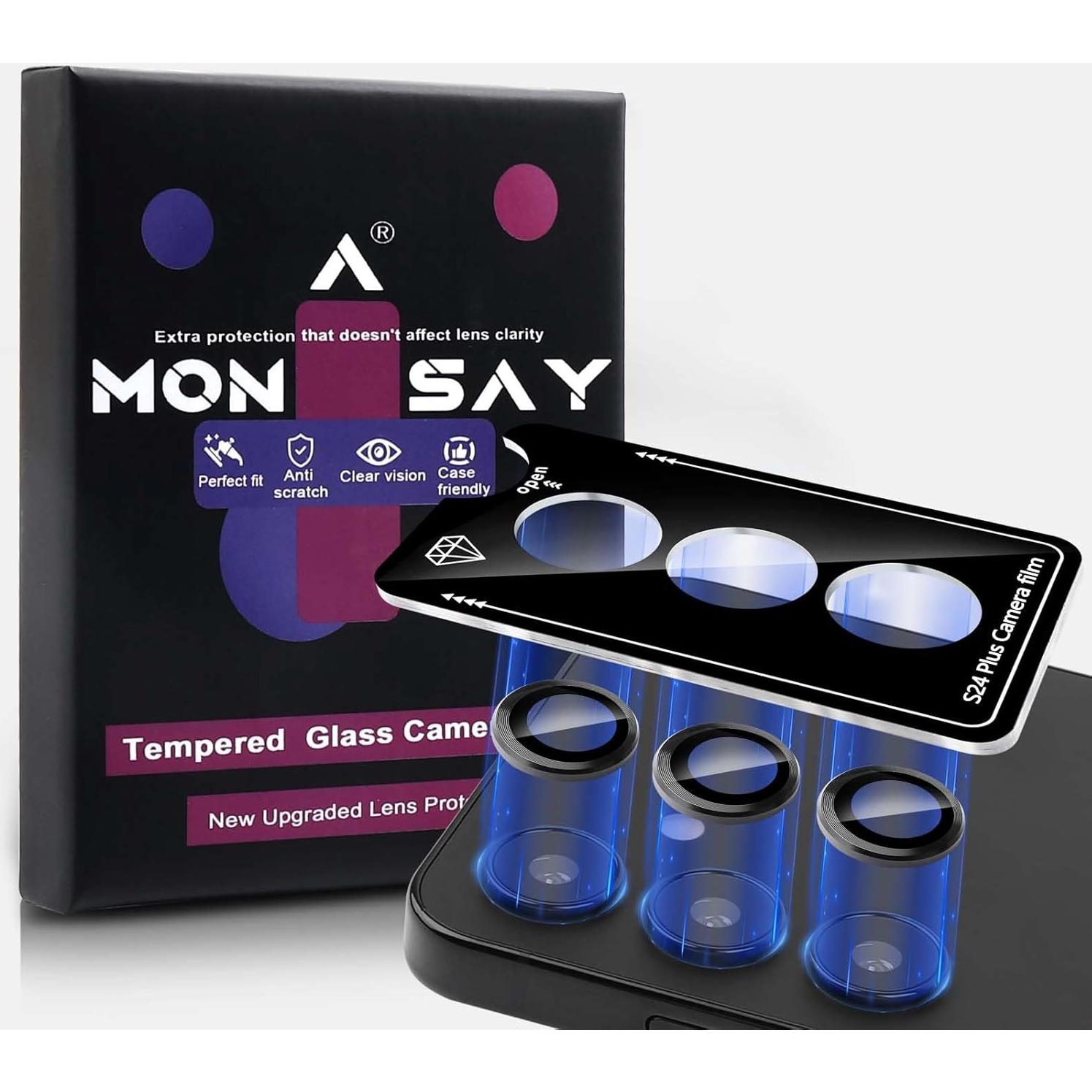 Protector de Lente de Cámara MONASAY para Galaxy S24+ 6.7"