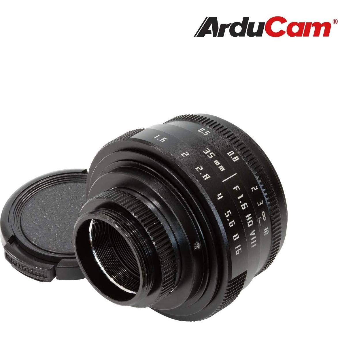 Lente C-Mount Arducam 35mm F1.6 para Raspberry Pi HQ