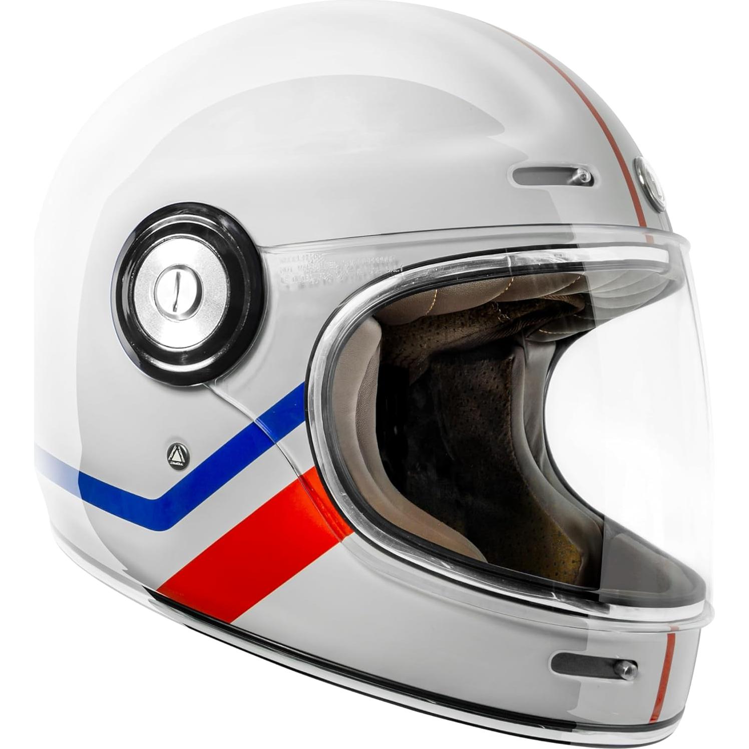 Casco Integral TORC T1 Fibra de Vidrio X-Grande Blanco