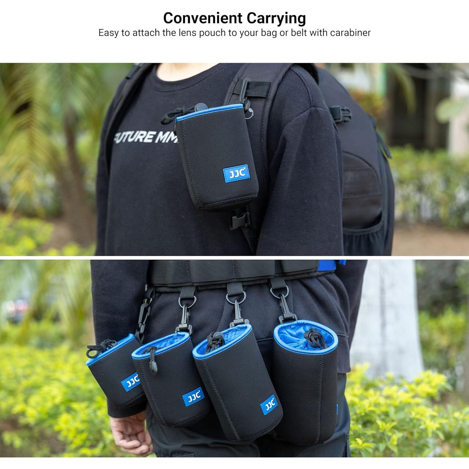 Funda de lente neopreno JJC NLP-28 para DSLR hasta 10x28 cm