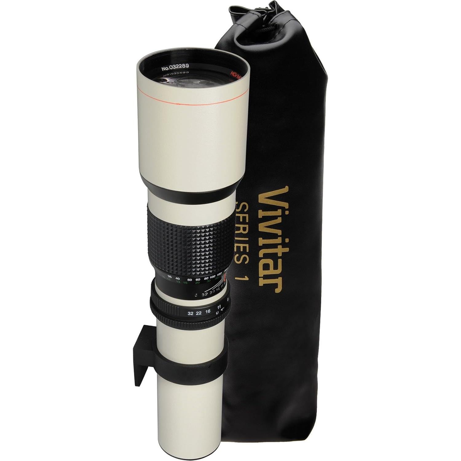 Lente Telefoto Vivitar 500mm f/8.0 + Teleconvertidor 2x + Accesorios