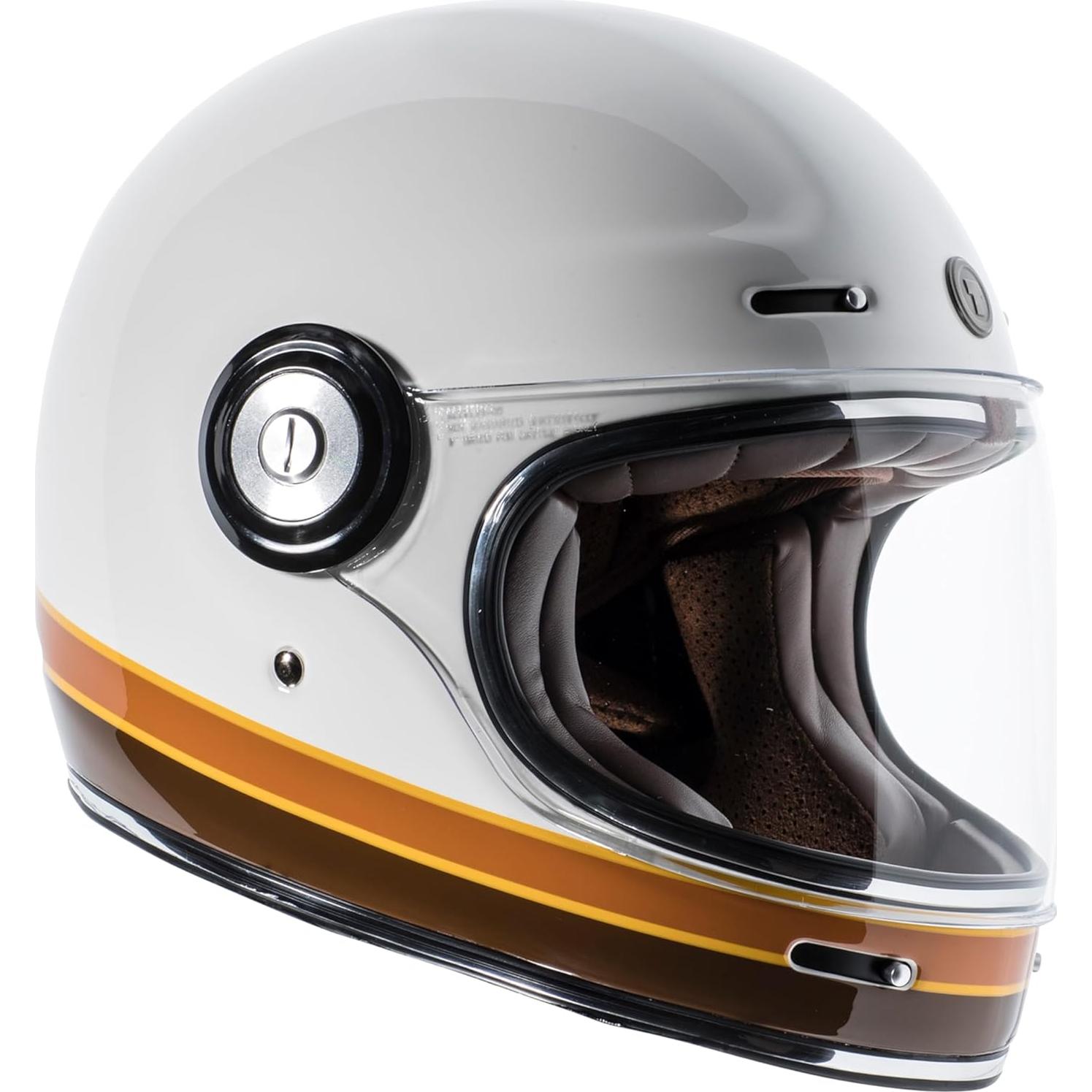 Casco Integral TORC T1 Fibra de Vidrio 3X Grande Blanco
