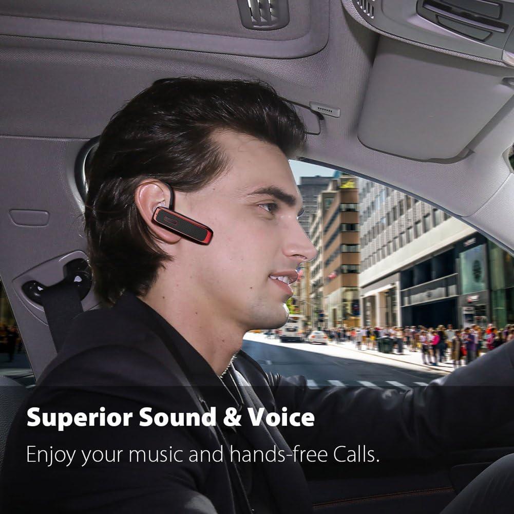 Auricular Bluetooth Marnana Inalámbrico Rojo con 18 Horas de Batería