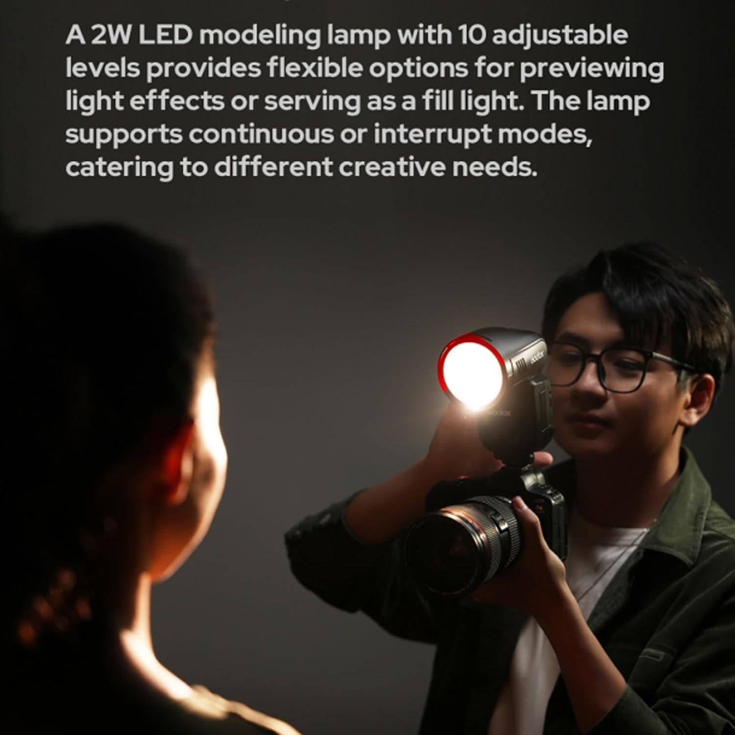 Flash Godox V100C 100Ws TTL para cámaras Canon - Pantalla Táctil