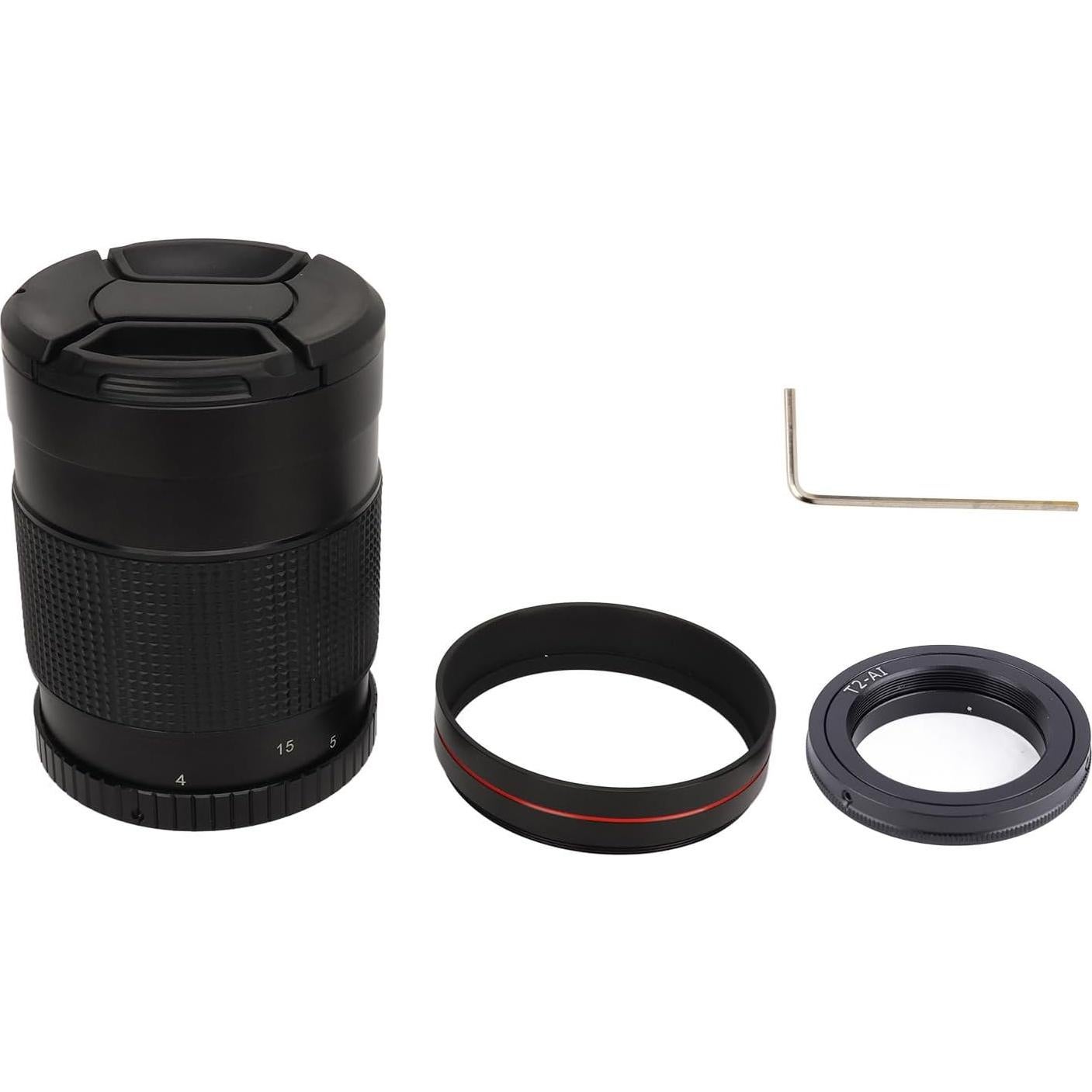 Lente telefoto espejo GOSHYDA 500mm F8 para cámaras AI