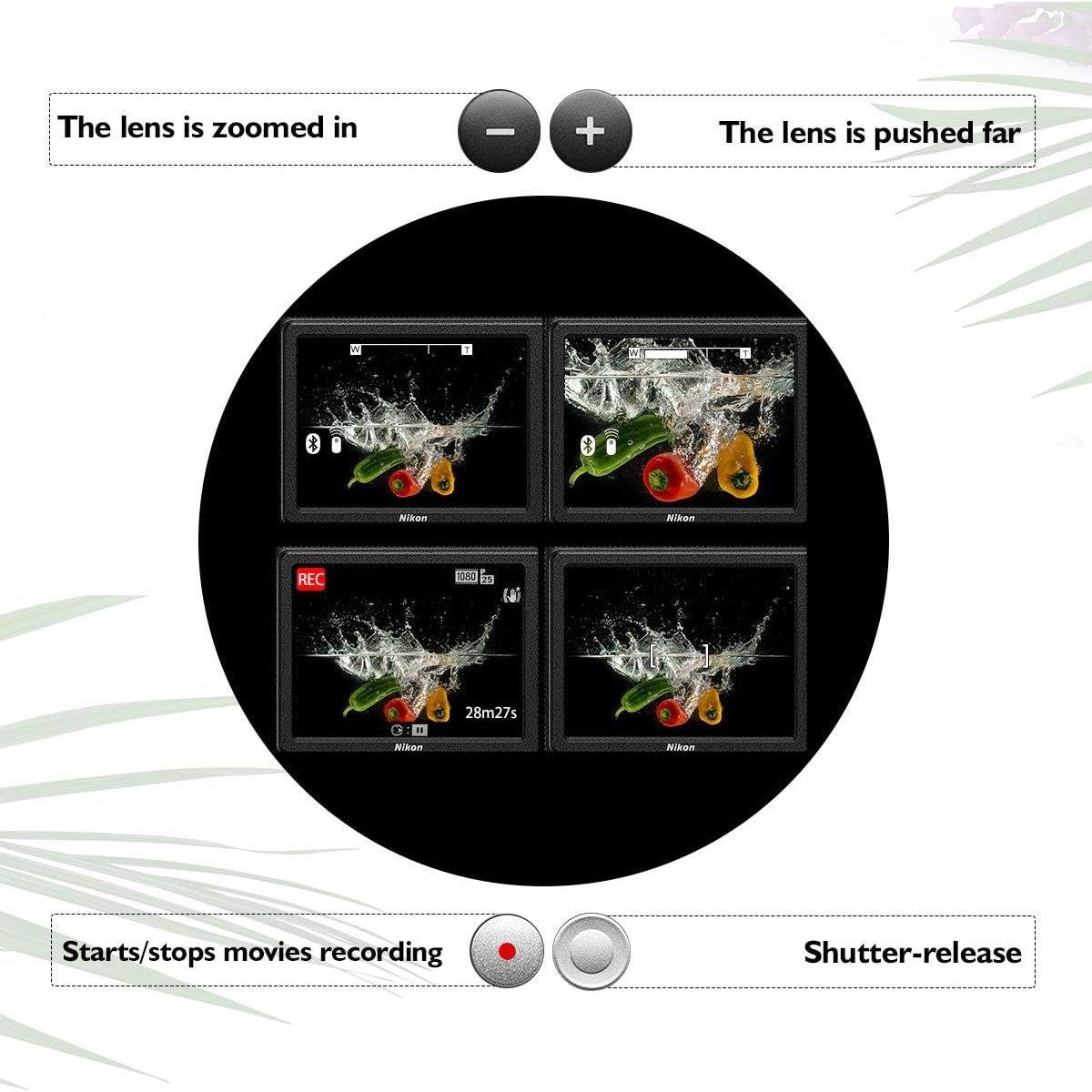 Control Remoto Inalámbrico AODELAN para Nikon COOLPIX P1000 P950 B600 A1000 Z50 Z30 Z fc