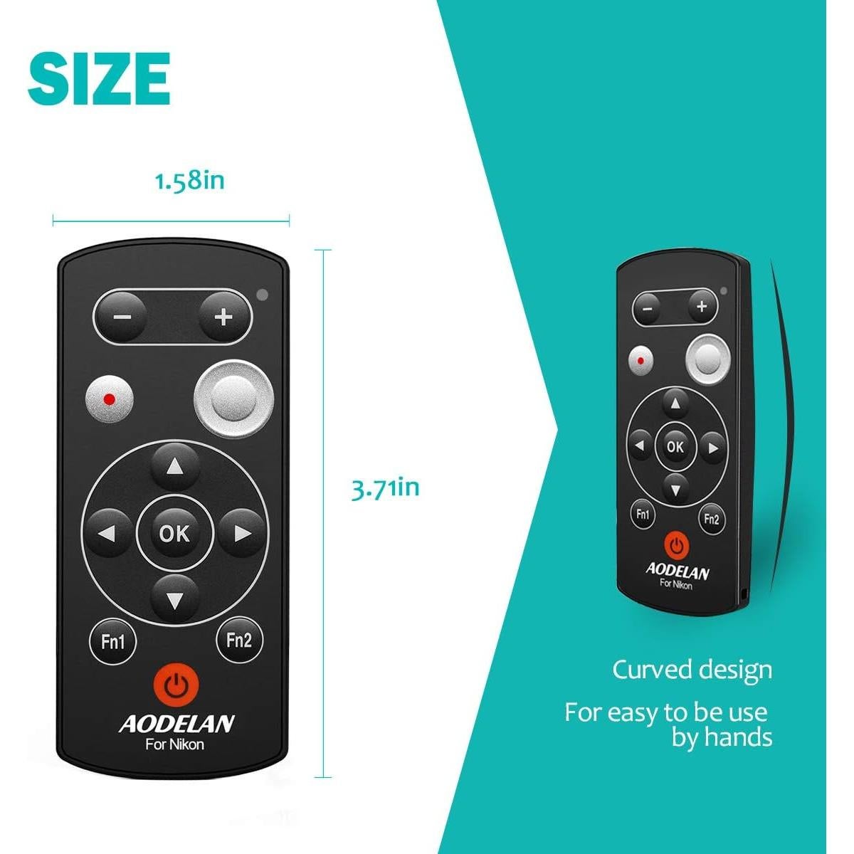 Control Remoto Inalámbrico AODELAN para Nikon COOLPIX P1000 P950 B600 A1000 Z50 Z30 Z fc