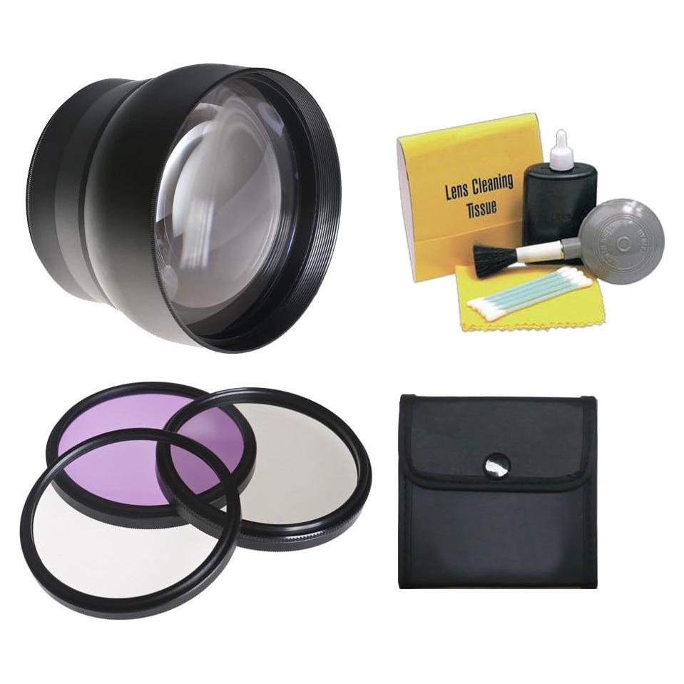 Lente Telefoto 2.2X para Fujifilm Finepix S5800 + Kit de Filtros 46mm