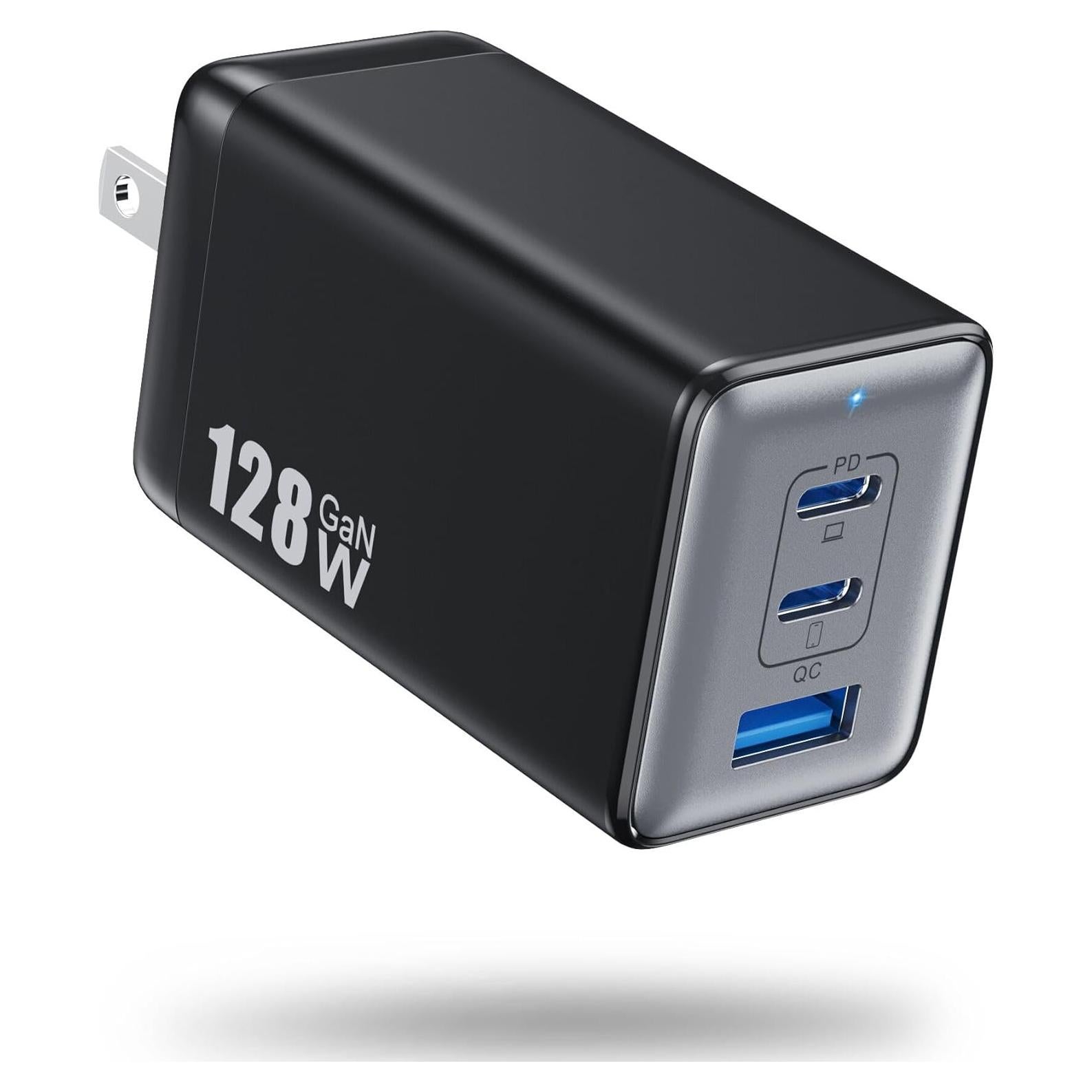 Cargador USB C 128W Dongguan Plegable 3 Puertos Rápido