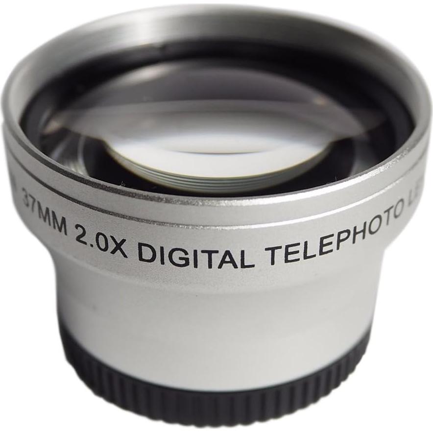 Lente Telefoto 37mm 2X eCostConnection con Macro para Cámaras