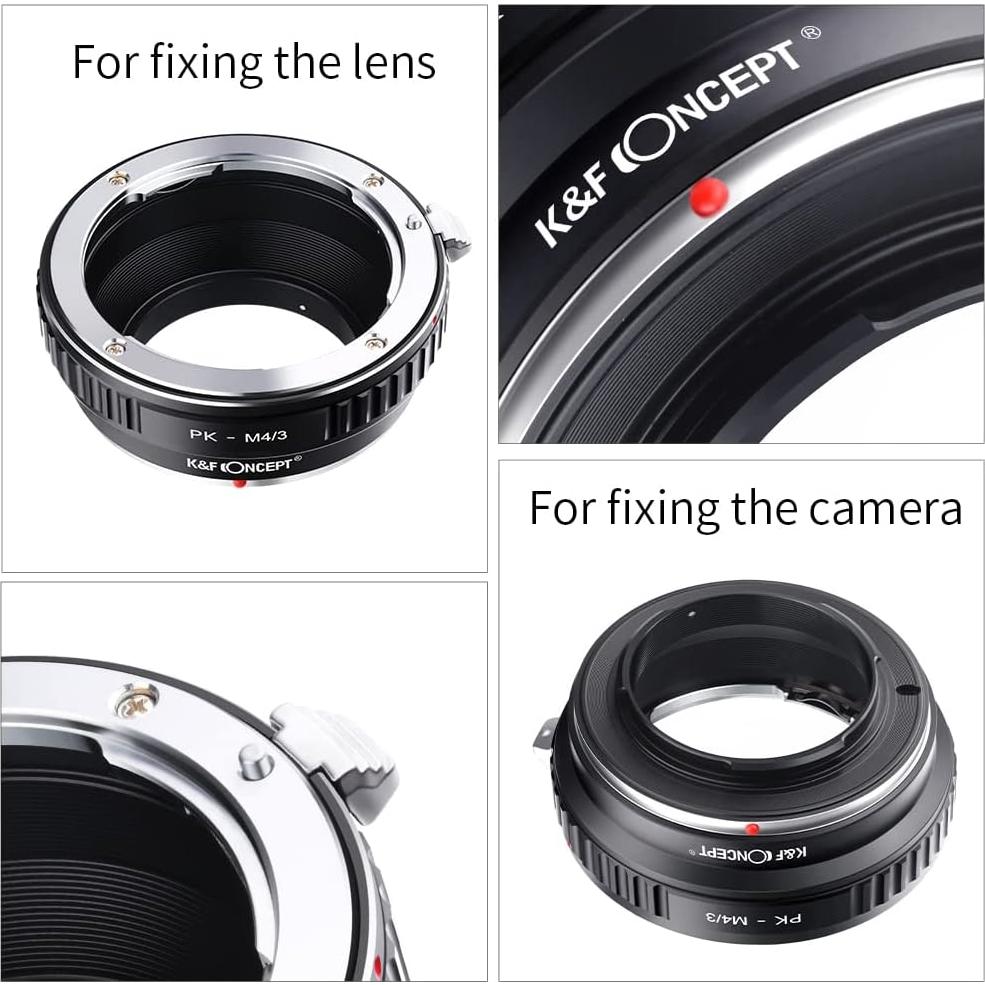 Adaptador de Montura K&F Concept Pentax K a Micro 4/3